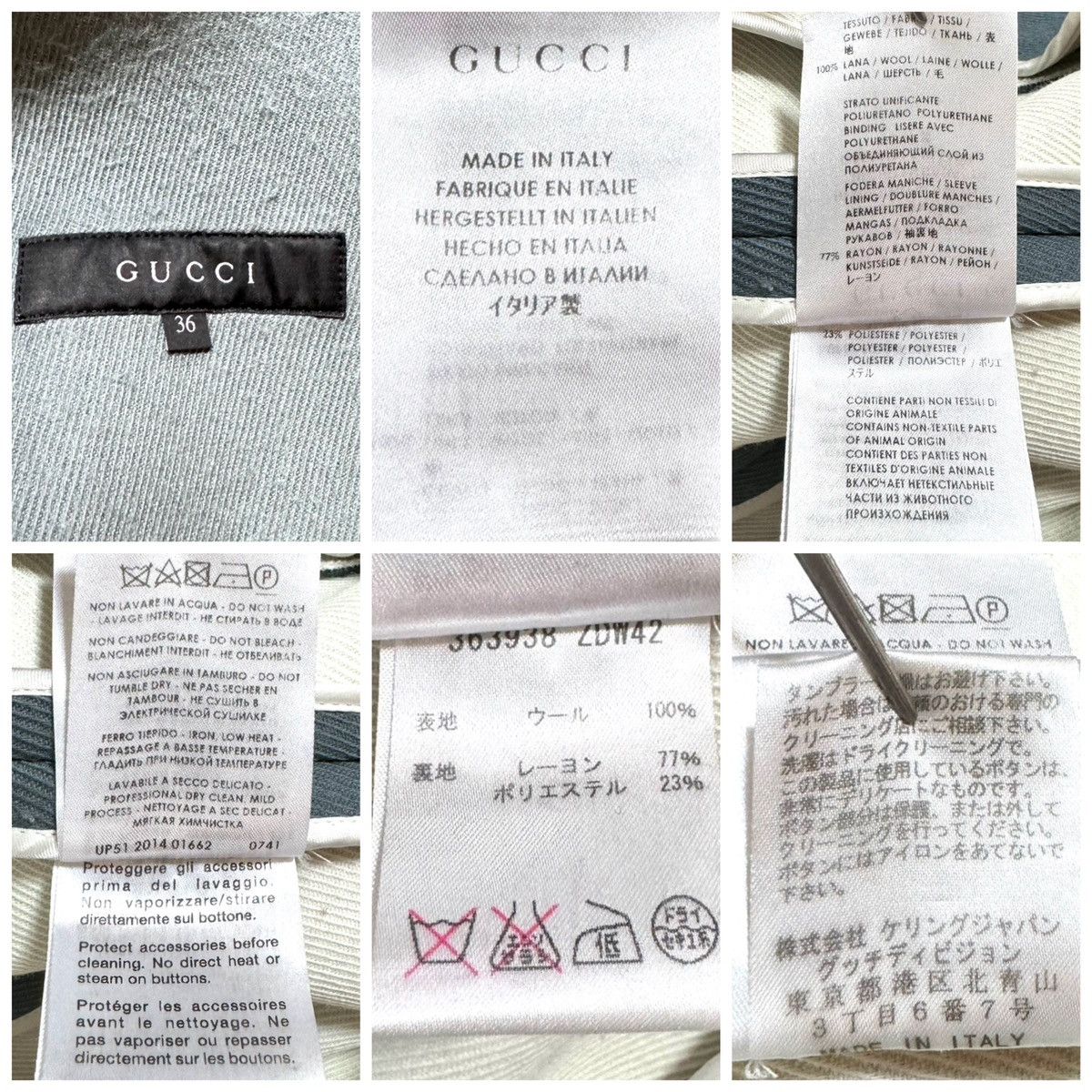 Gucci Gucci silver button double jacket peacoat size 36 pale Size XS / US 0-2 / IT 36-38 - 2 Thumbnail