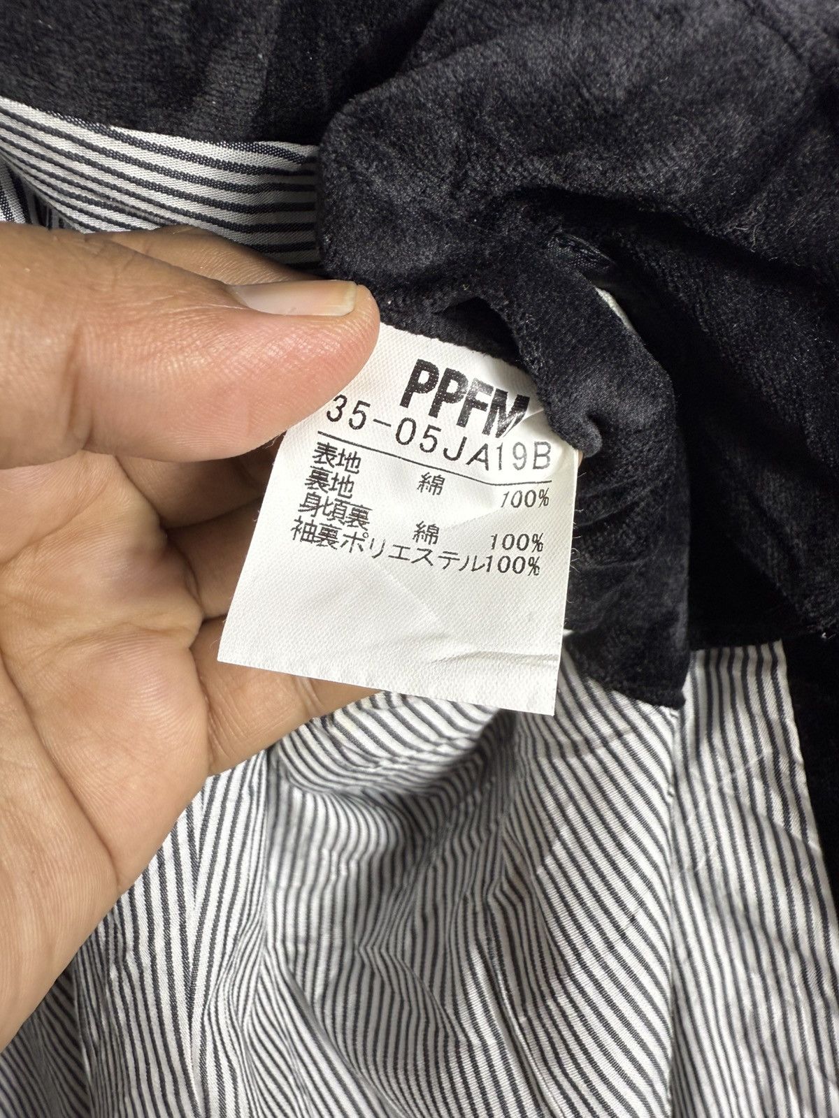 PPFM VELVET CASUAL JACKET BY PPFM JAPANESE BRAND Size US L / EU 52-54 / 3 - 7 Thumbnail