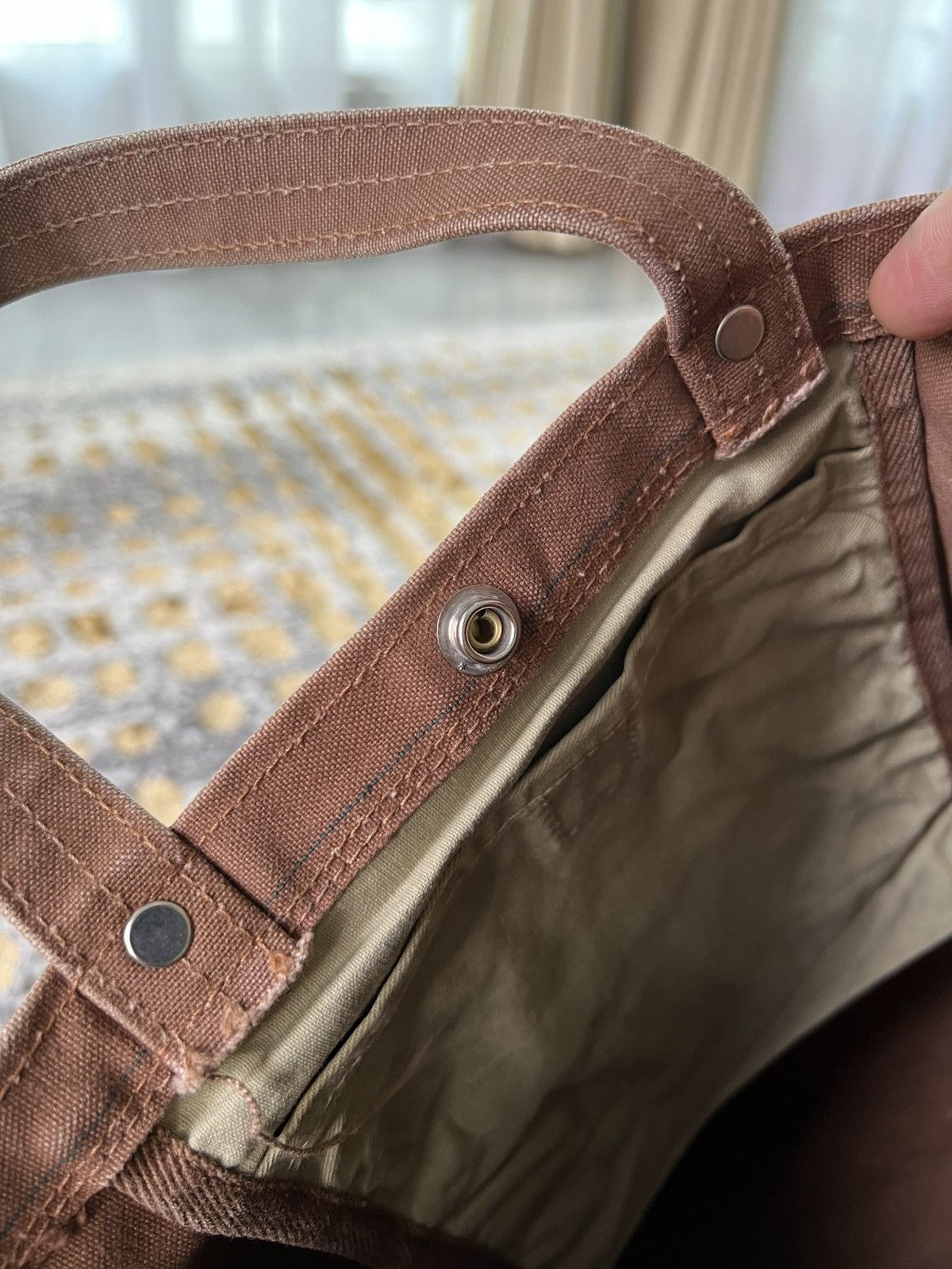 Ichizawa Shinzaburo Hanpu × Japanese Brand Distressed Ichizawa Hanpu tote bag Size ONE SIZE - 8 Thumbnail