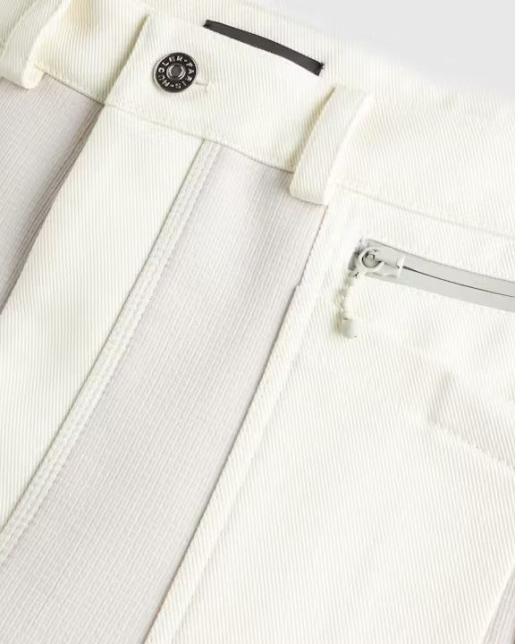 Mugler o1s22i1n1124 Patchwork Cargo Pant in White Size US 34 / EU 50 - 6 Thumbnail