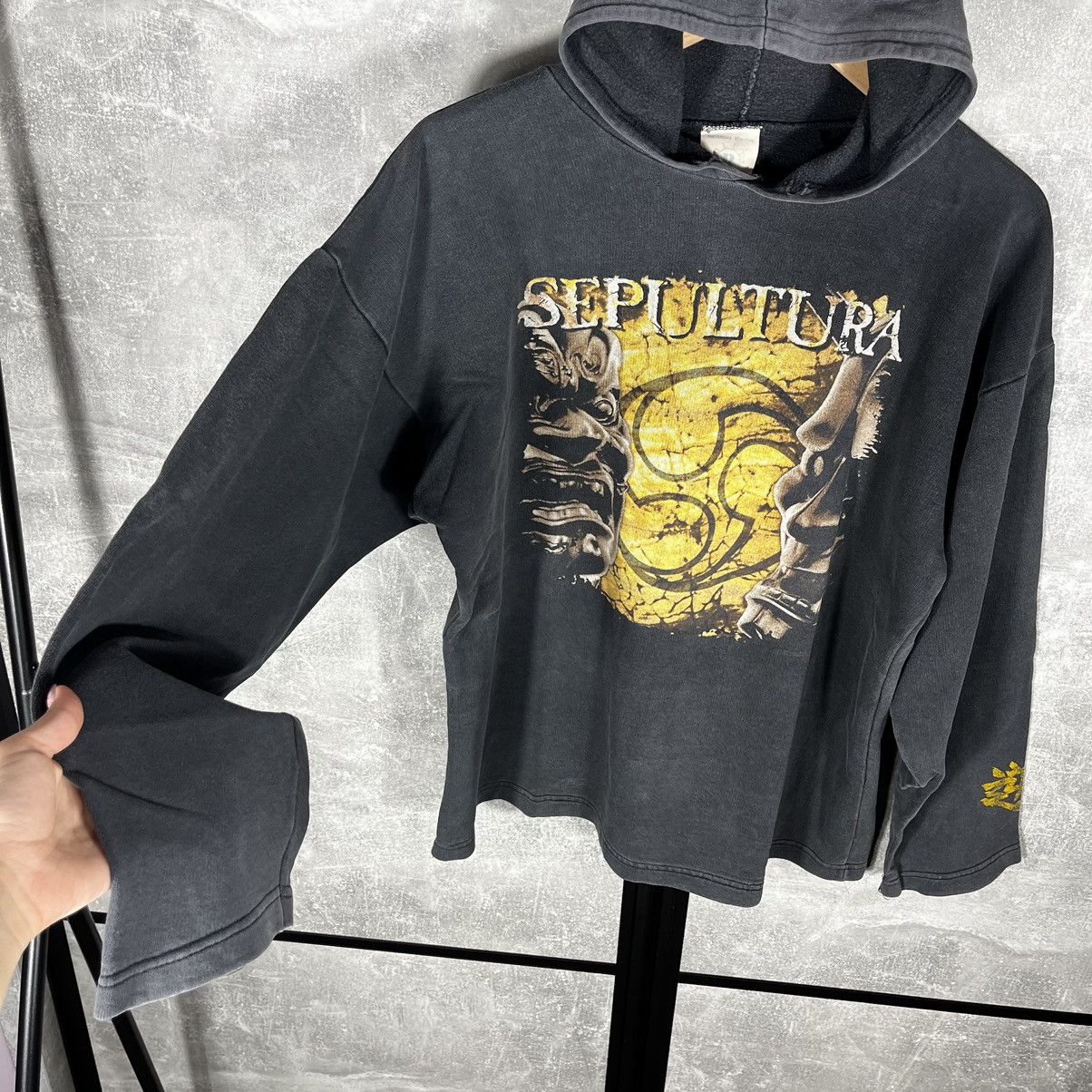 Band Tees SEPULTURA 90S VINTAGE MASK HOODIE SWEATSHIRT AGAINST Size US XL / EU 56 / 4 - 6 Thumbnail