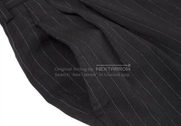 Other Comme Des Garcons size XS Black retro striped deformed pan Size 23" - 5 Thumbnail