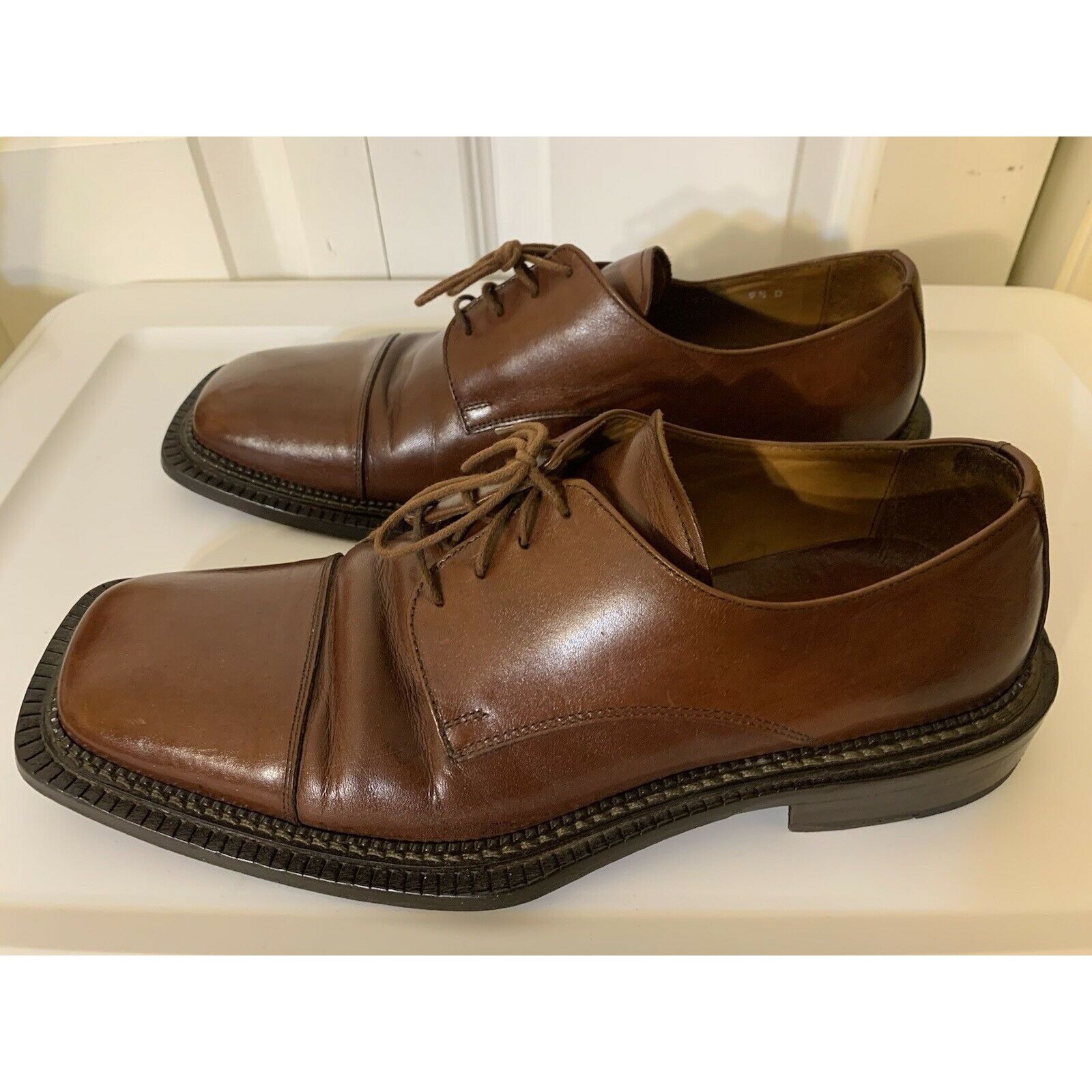 Other Olivier Men’s Sz 9 1/2 D Brown Cap Shoe Very Fine Leather Ma Size US 9.5 / EU 42-43 - 6 Thumbnail