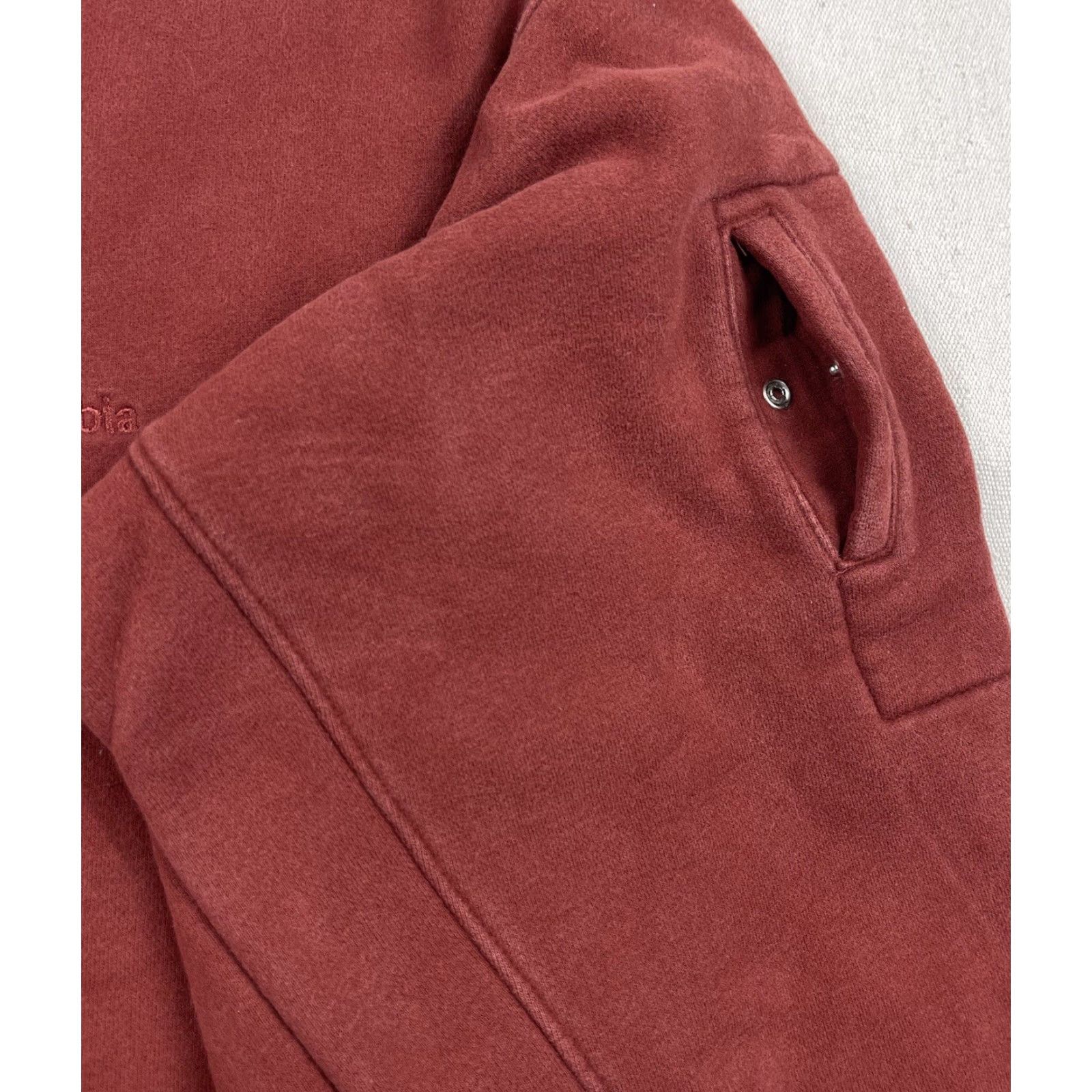 Rusty VINTAGE Columbia Sweatshirt 1/4 Zip Pullover Rugged Rust Red Hiking Mens L Size 90s Activewear Clothing Size US L / EU 52-54 / 3 - 4 Thumbnail