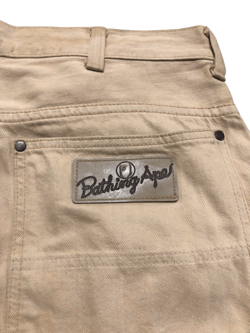 Bape Vintage A Bathing Ape Busyworks Double Knee Denim Size US 33 - 13 Thumbnail