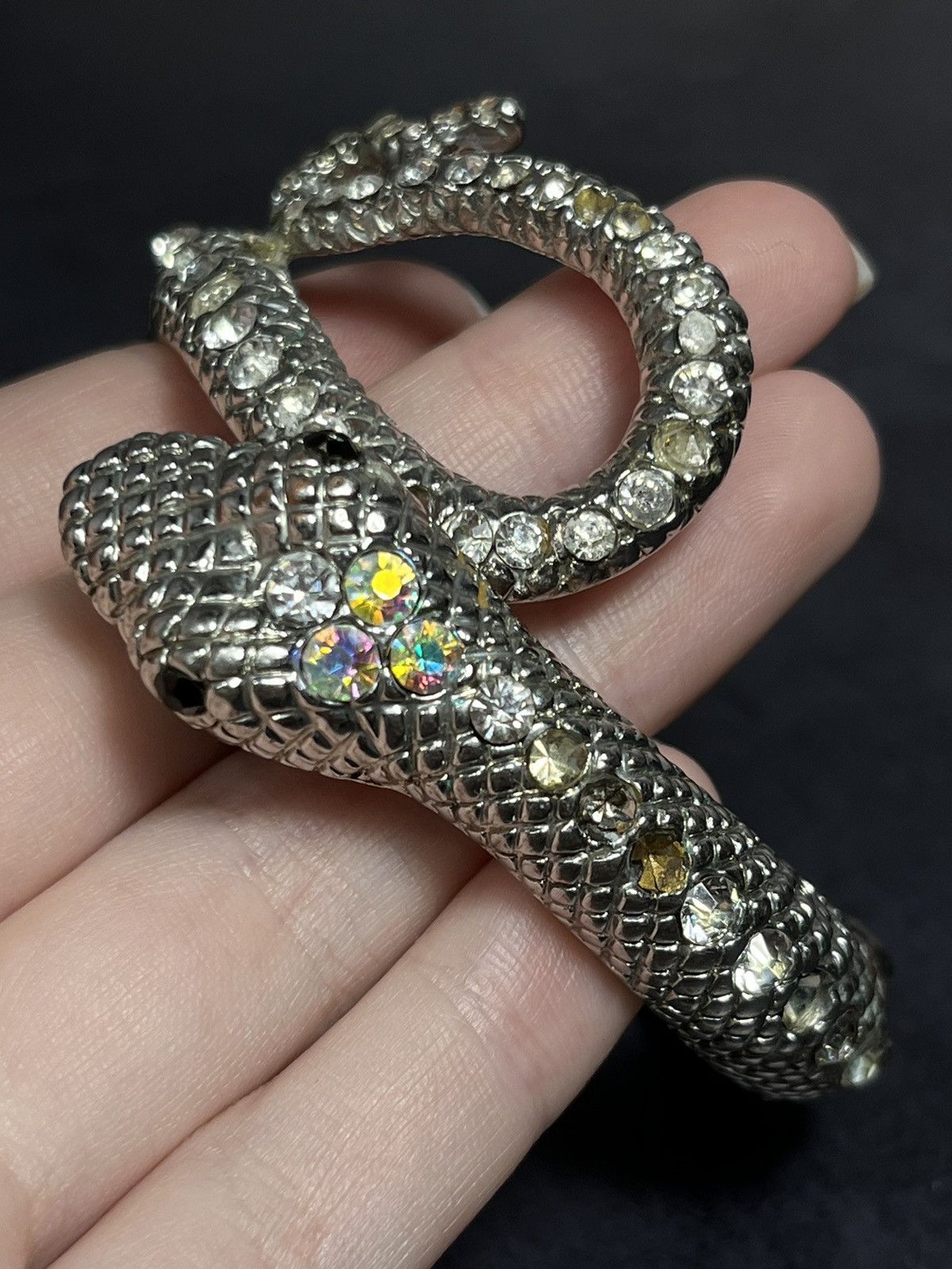 Designer × Jewelry × Vintage Serpent Crystal Bracelet - Vintage Elegance Size ONE SIZE - 7 Thumbnail