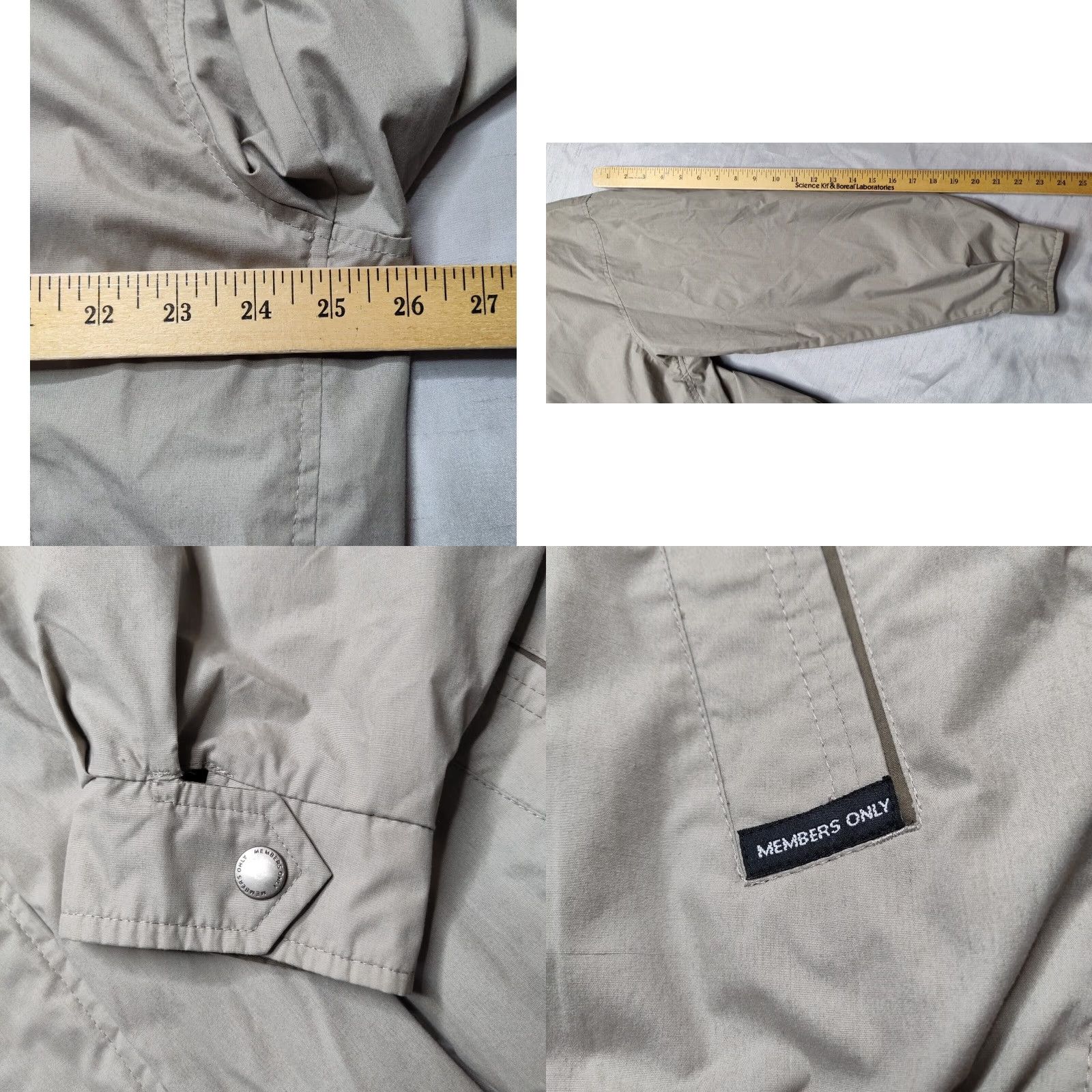 Members Only MEMBERS ONLY MARINER Men L Light Brown Lined Full Zip Windbreaker Jacket EUC Size US L / EU 52-54 / 3 - 9 Thumbnail