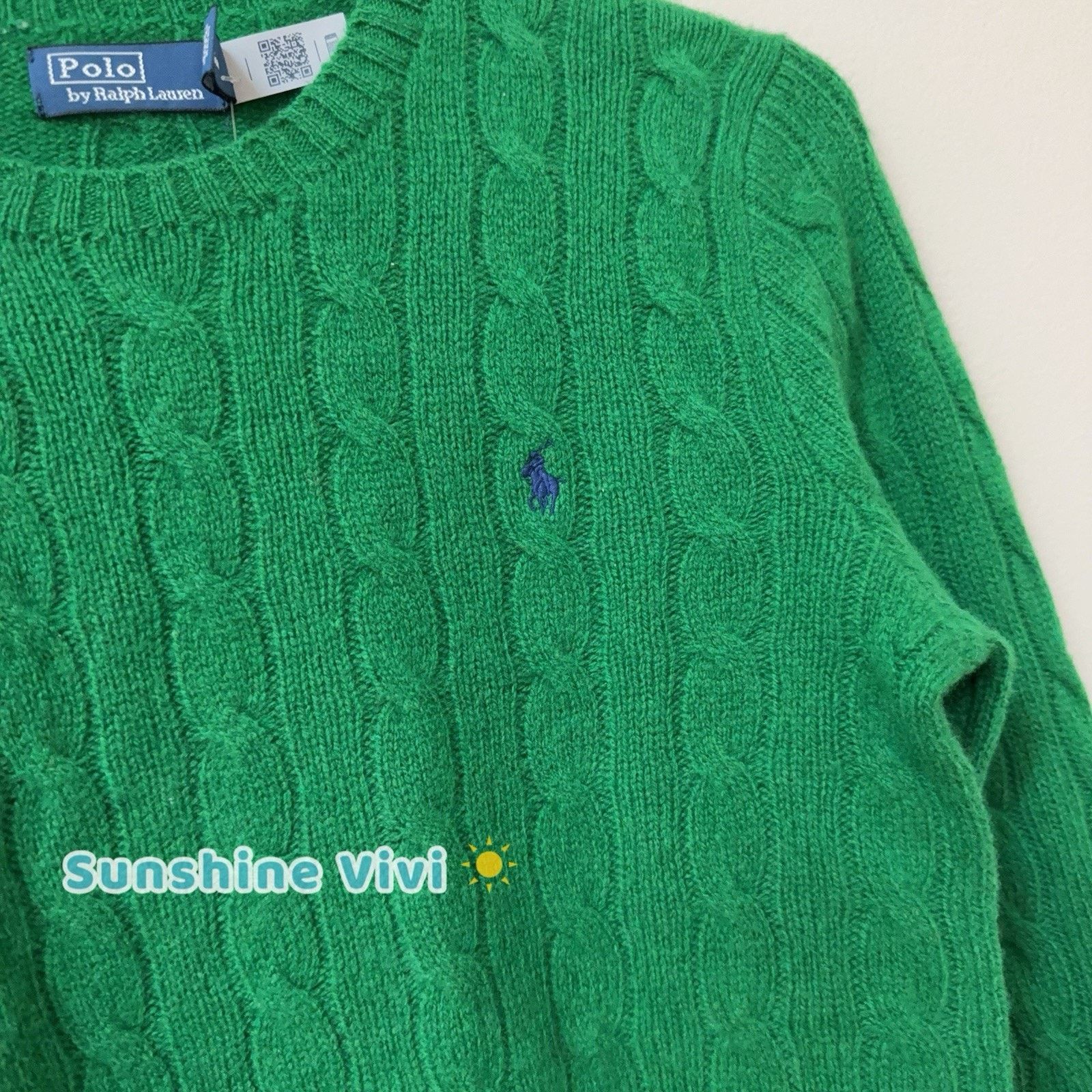Polo Ralph Lauren NWT Ralph Lauren Polo Women Wool Cashmere Sweater S Green Size S / US 4 / IT 40 - 2 Thumbnail
