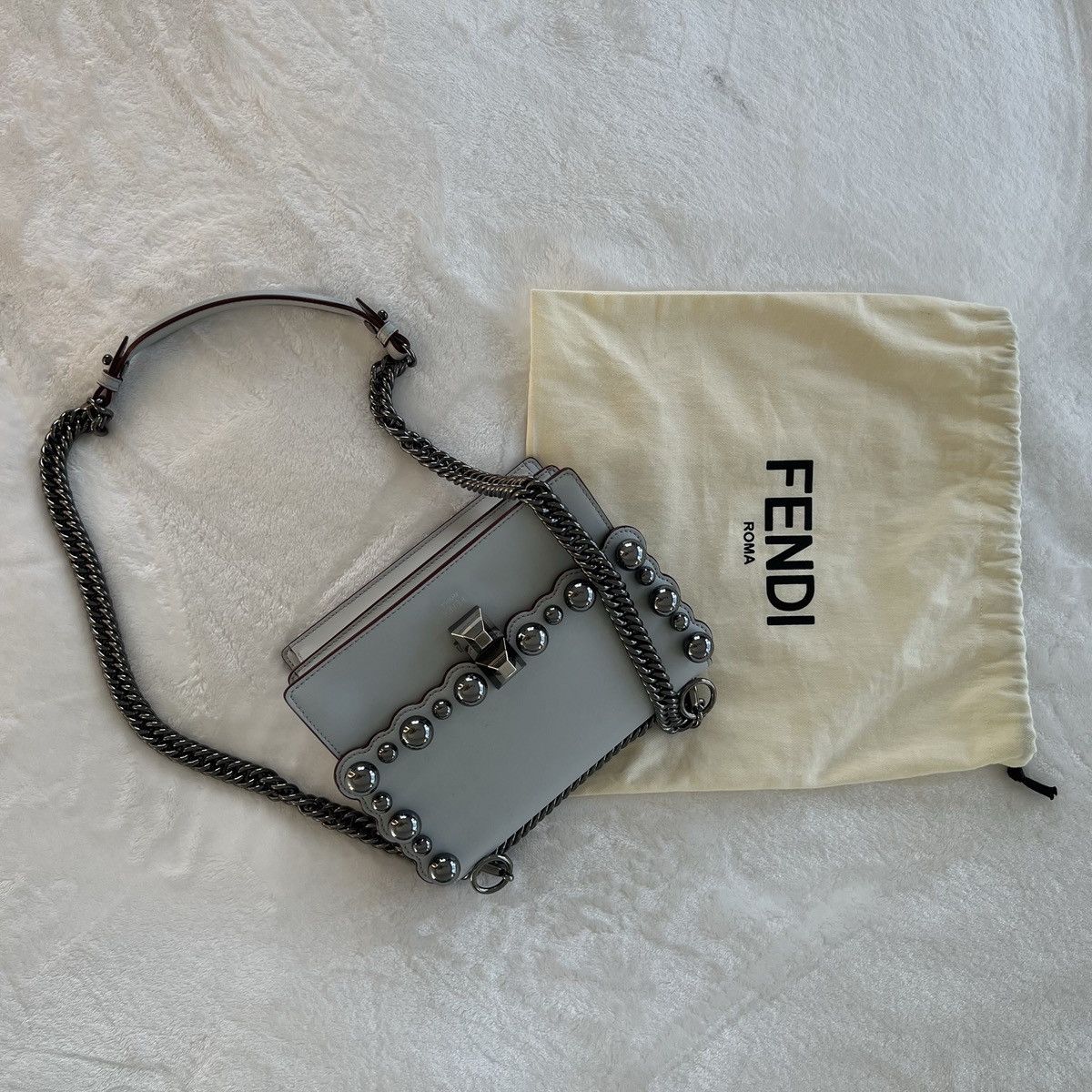 Fendi Authentic Fendi Small Kan I Studded Crossbody Bag Size ONE SIZE - 3 Thumbnail
