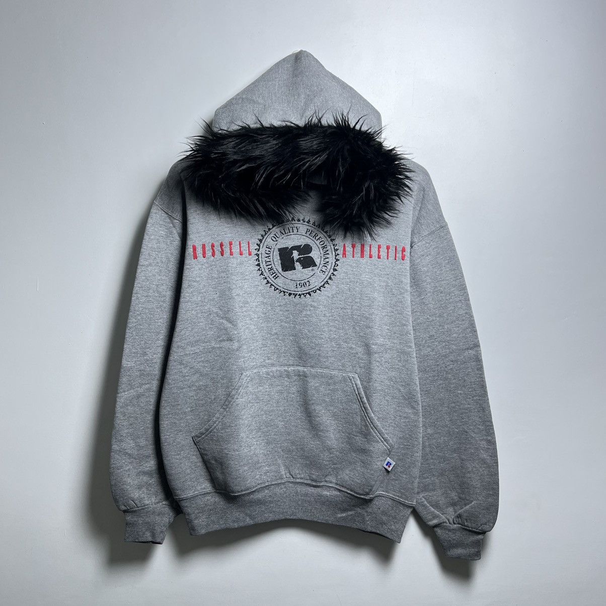 Russell Athletic Vintage Russel Athletic Made In Usa Faux Fur Hoodie Size US M / EU 48-50 / 2 - 1 Thumbnail