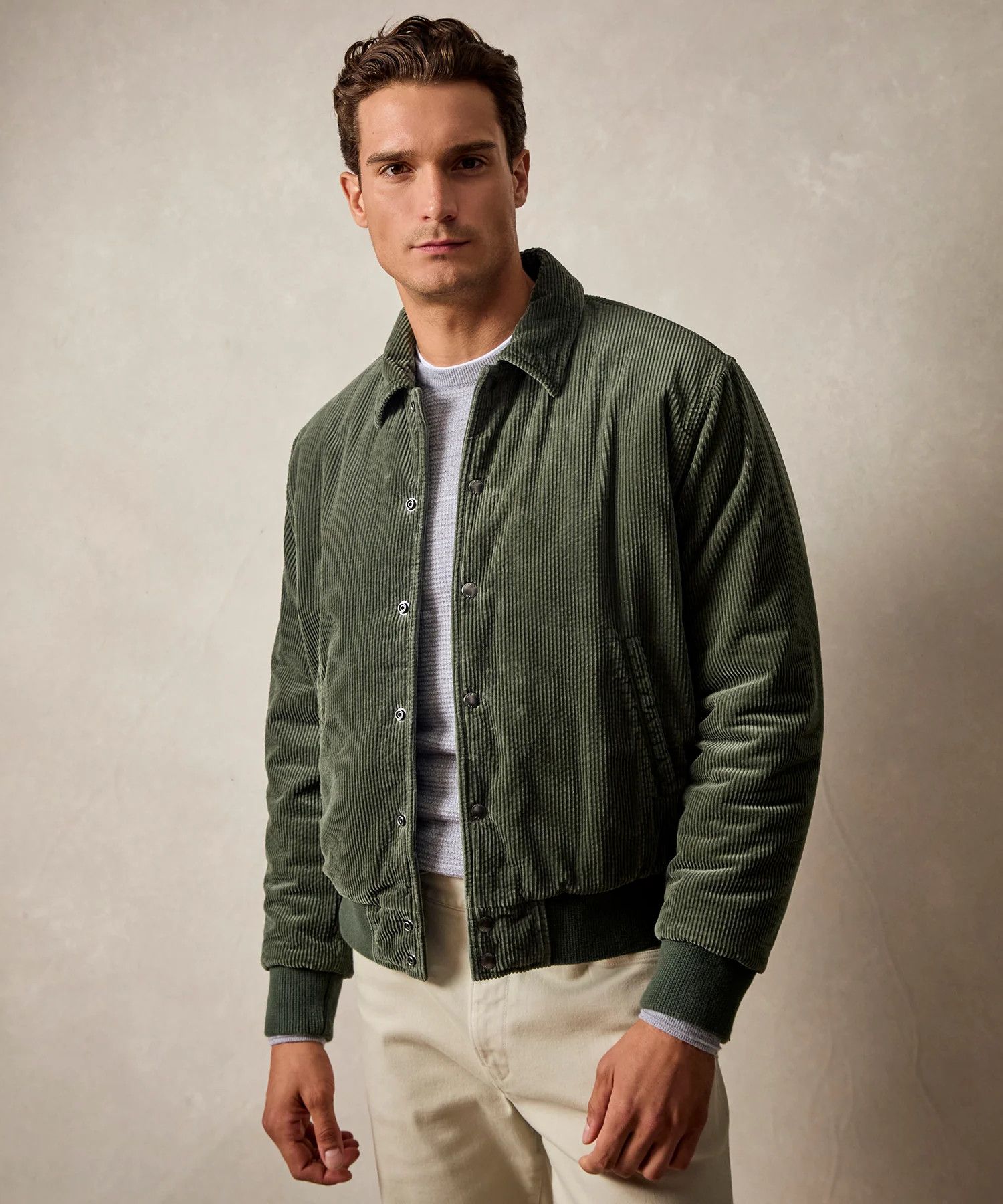 Todd Snyder Todd Snyder Corduroy Varsity Jacket MEDIUM $450 Size US M / EU 48-50 / 2 - 2 Thumbnail