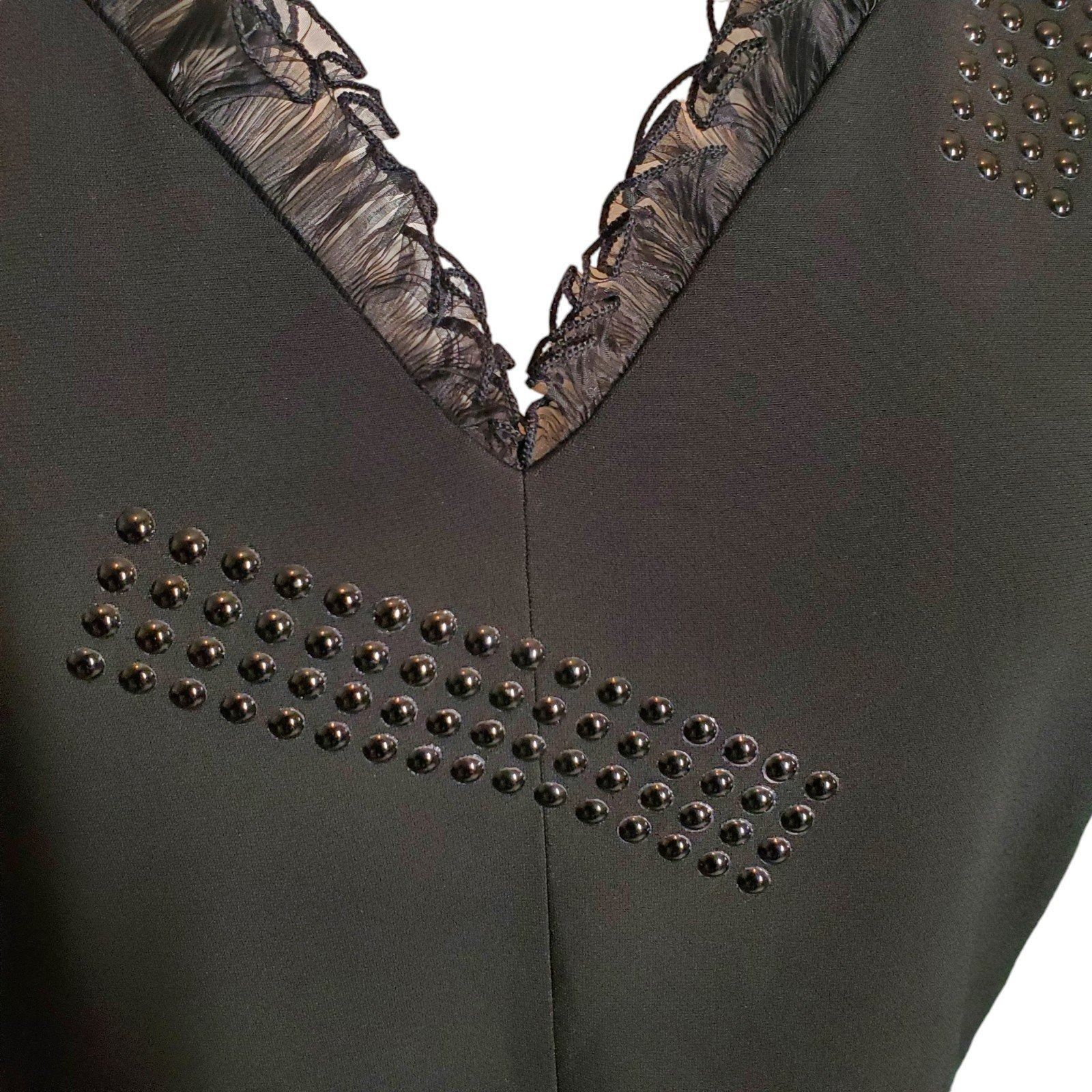 Christopher Kane Christopher Kane Embellished Ruffled Sleevless Party Sheath Size M / US 6-8 / IT 42-44 - 3 Thumbnail