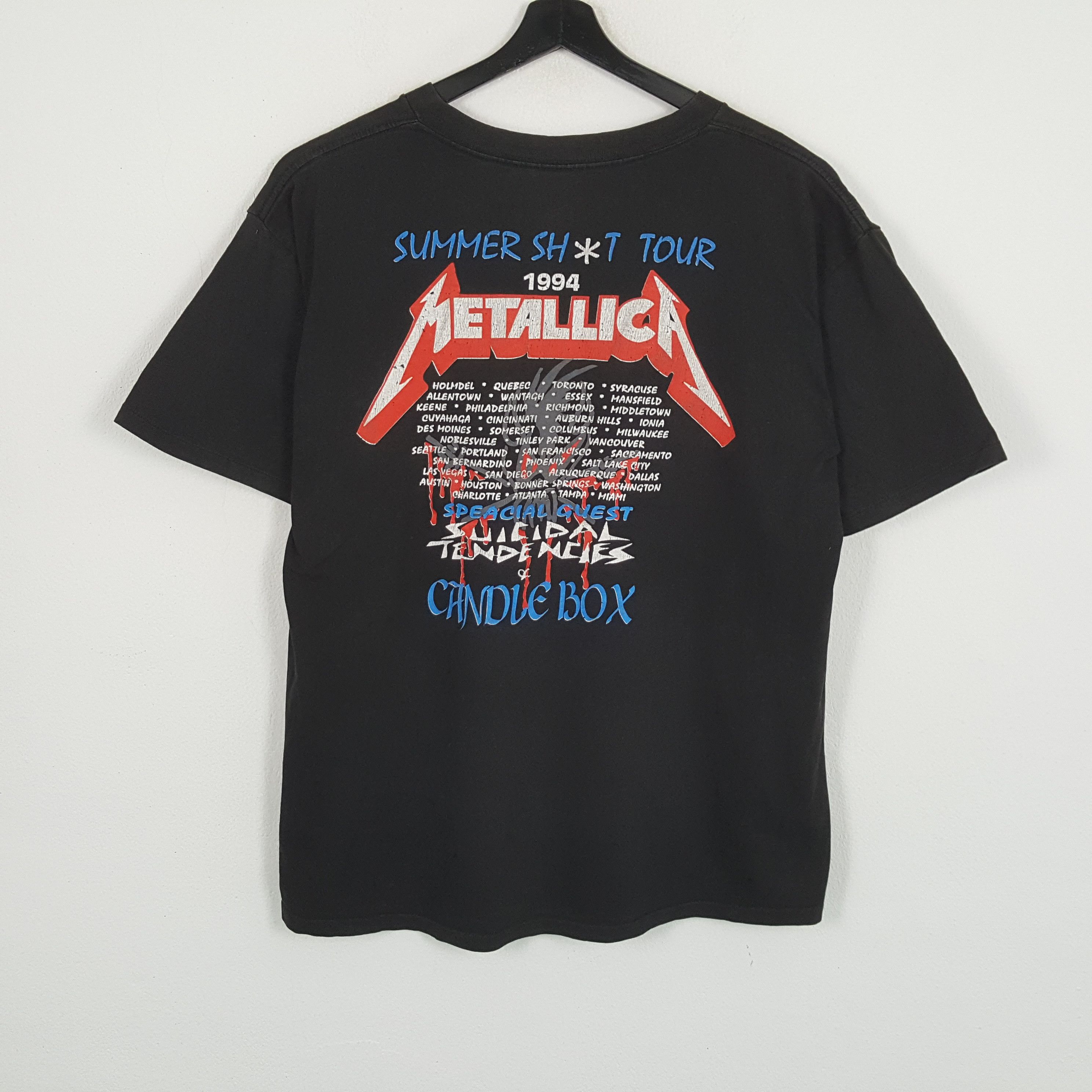 Band Tees × Metallica × Vintage METALLICA Rock Band Music Vintage Tshirt Size US XXL / EU 58 / 5 - 3 Thumbnail