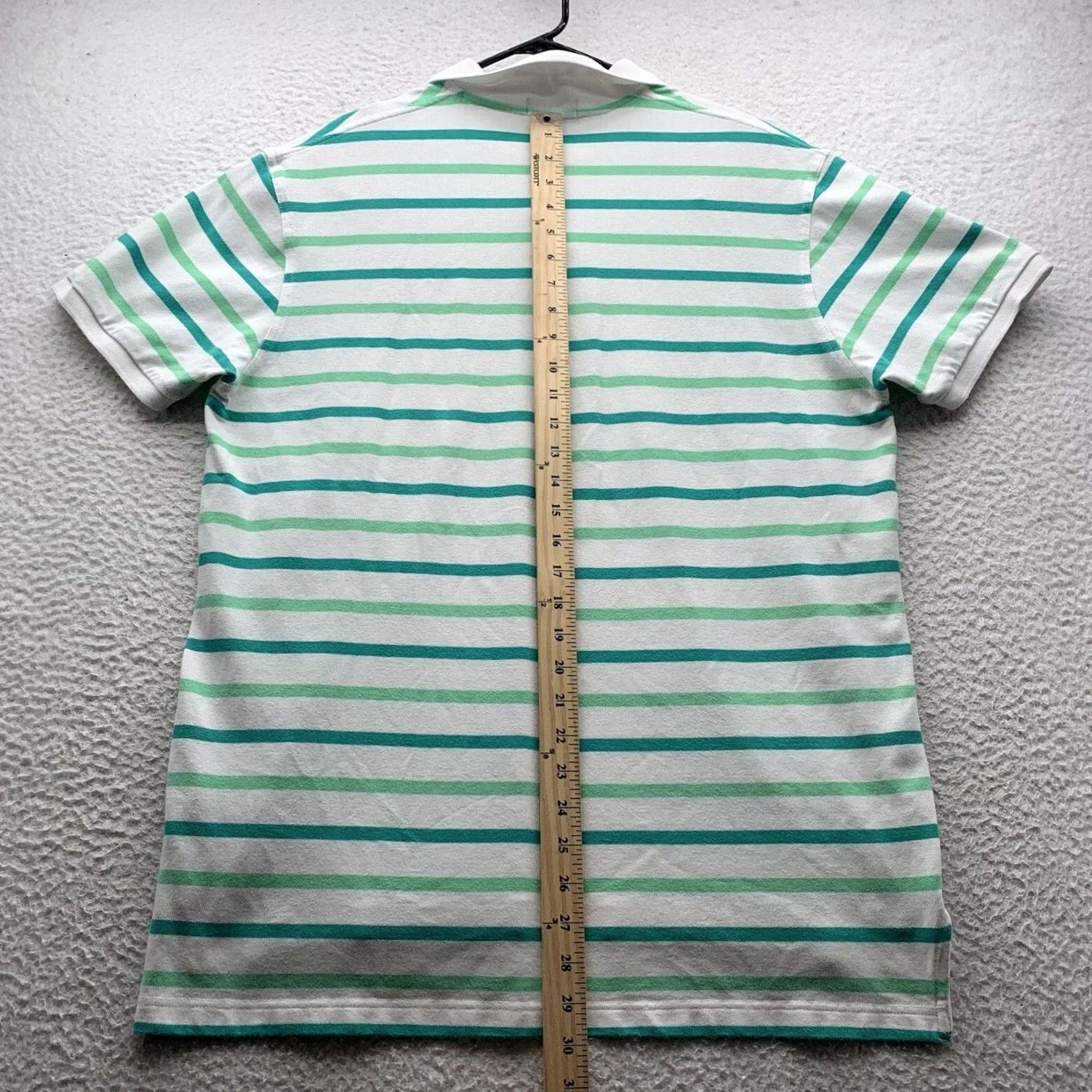 Southern Tide Southern Tide Polo Shirt Mens XL Slim Fit White Green Striped Golf Dad Preppy Size US XL / EU 56 / 4 - 7 Thumbnail