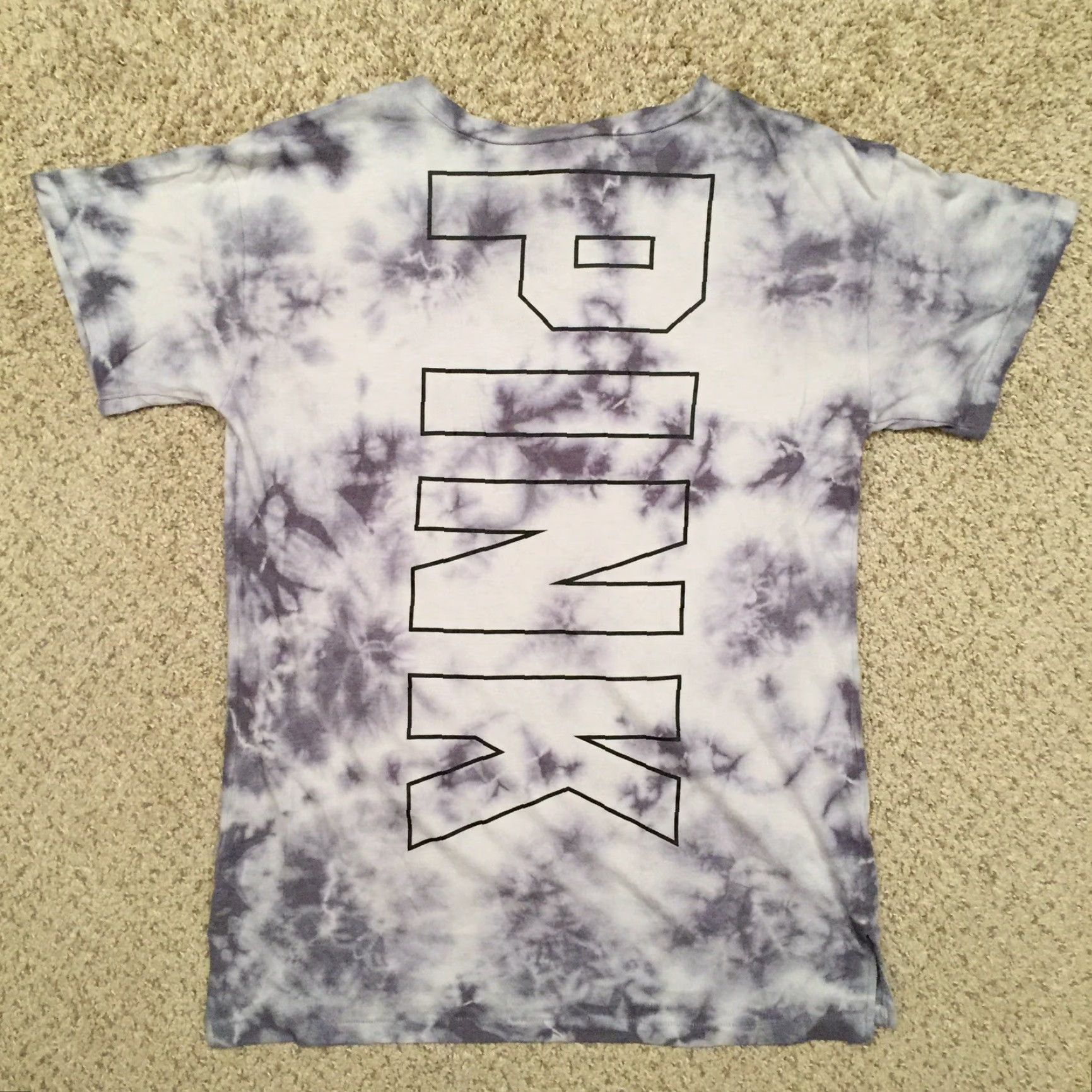 Victoria's Secret Victoria's Secret Shirt XS Purple Tie-Dye Short Sleeve Ladies VS PINK T-Shirt Multicolor V-Neck Casual Females Size XS / US 0-2 / IT 36-38 - 5 Thumbnail