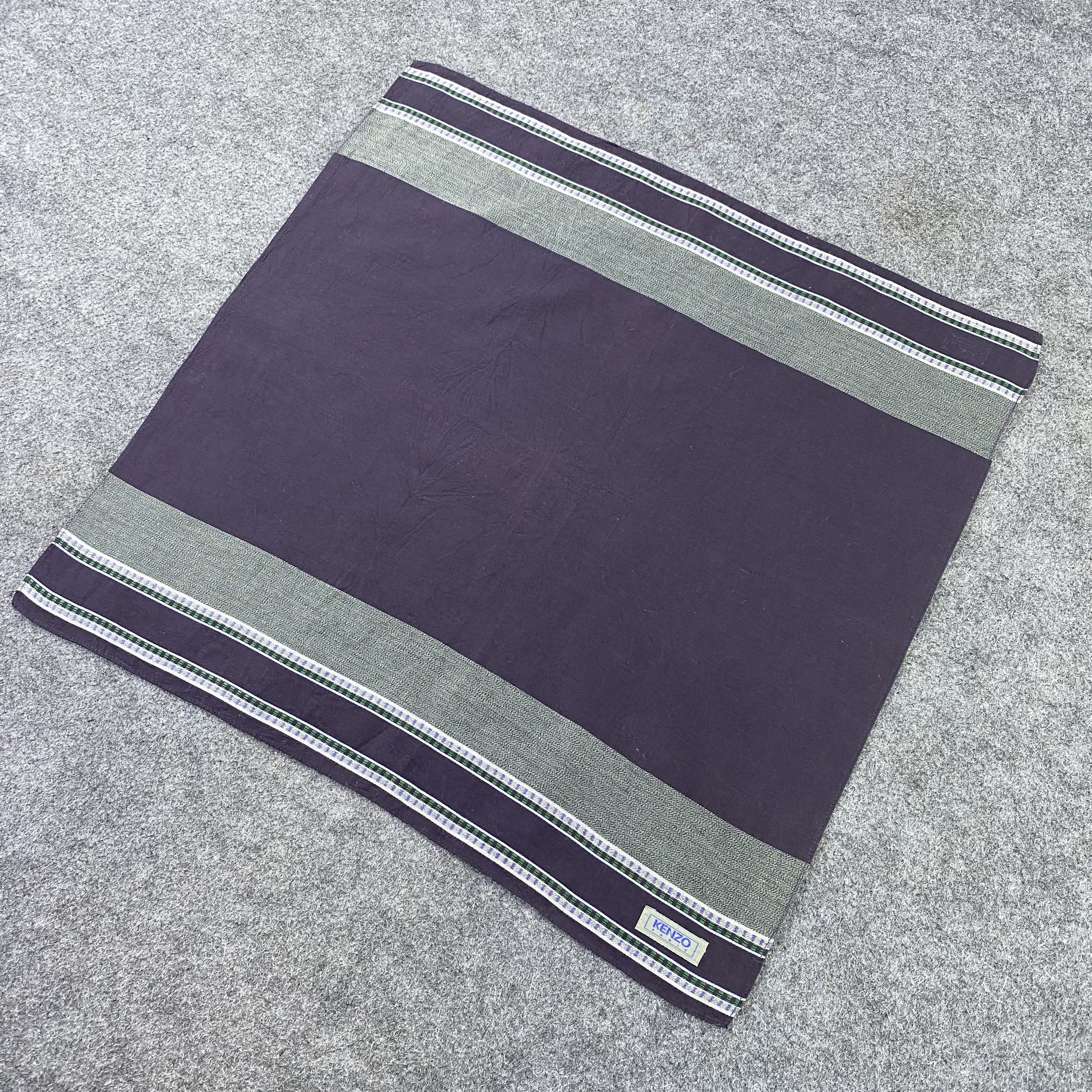 Kenzo × Vintage Kenzo Handkerchief / Bandana / Neckerchief-N1190 Size ONE SIZE - 4 Thumbnail