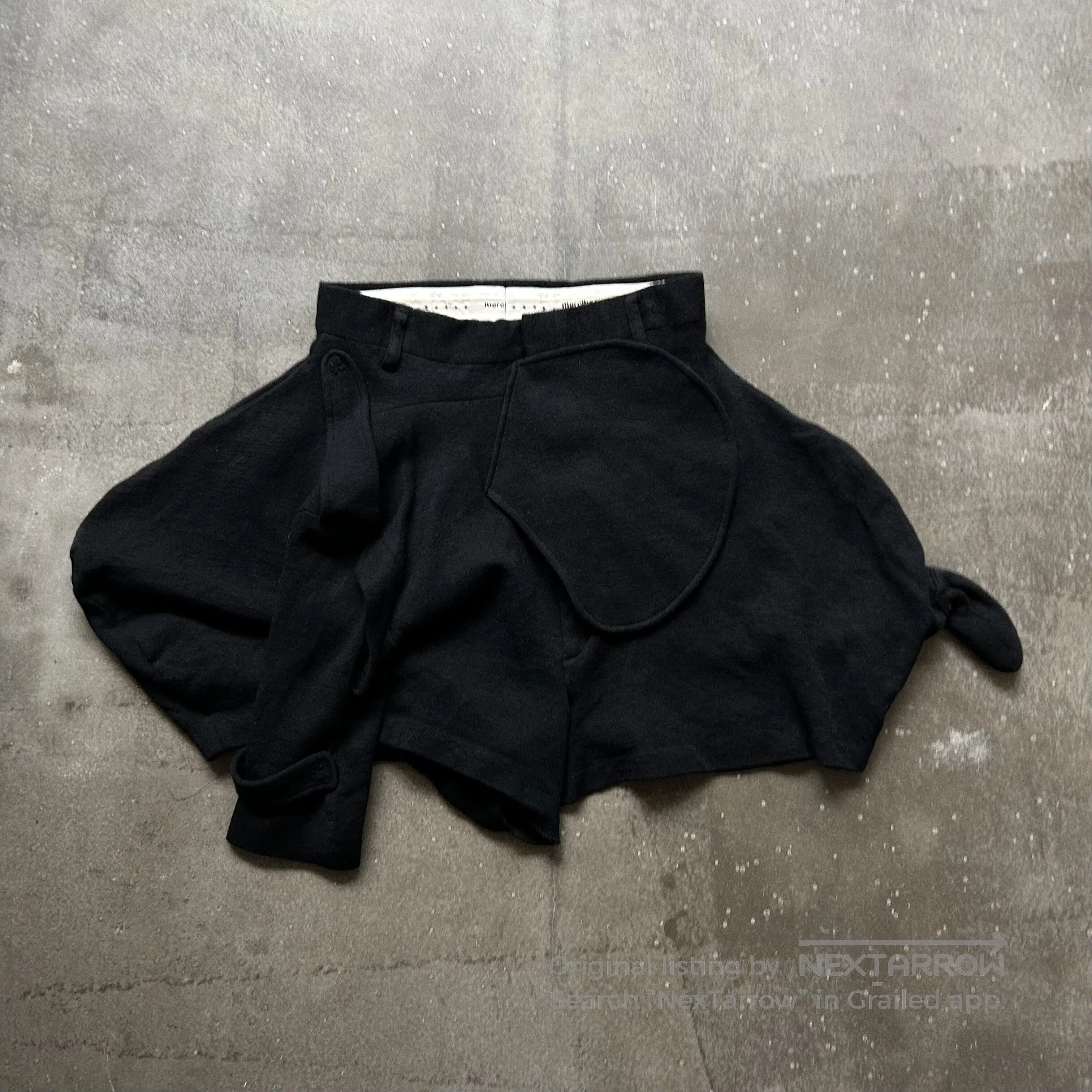 mercibeaucoup unique asymmetric black skirt. Size 30" / US 8 / IT 44 - 1 Thumbnail