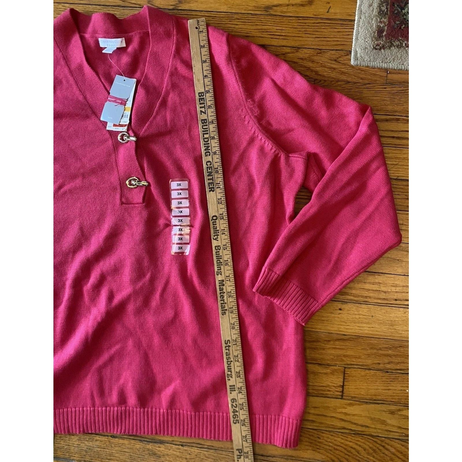 Charter Club NWT Charter Club Pullover Sweater Women’s Plus 3X Pink $54 Size 3XL / US 20-22 - 7 Thumbnail