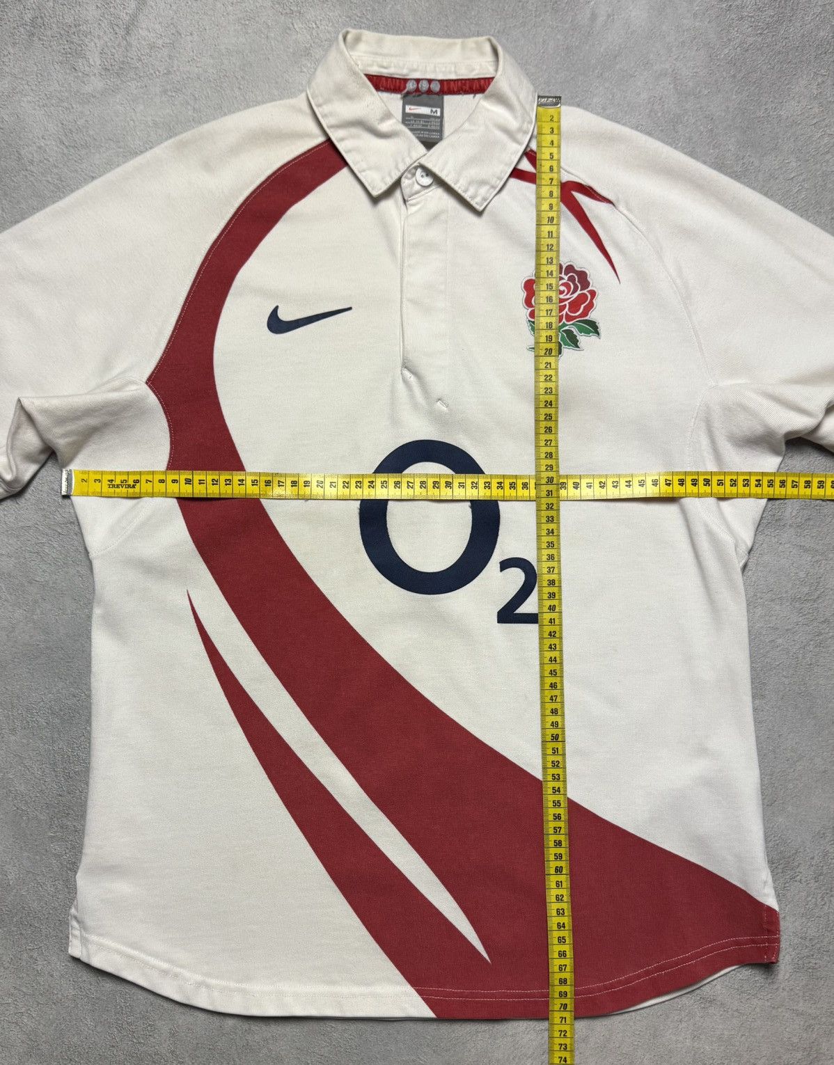 Nike England 2007 Home Rugby Shirt Jersey Long Sleeve Nike Size US M / EU 48-50 / 2 - 17 Thumbnail
