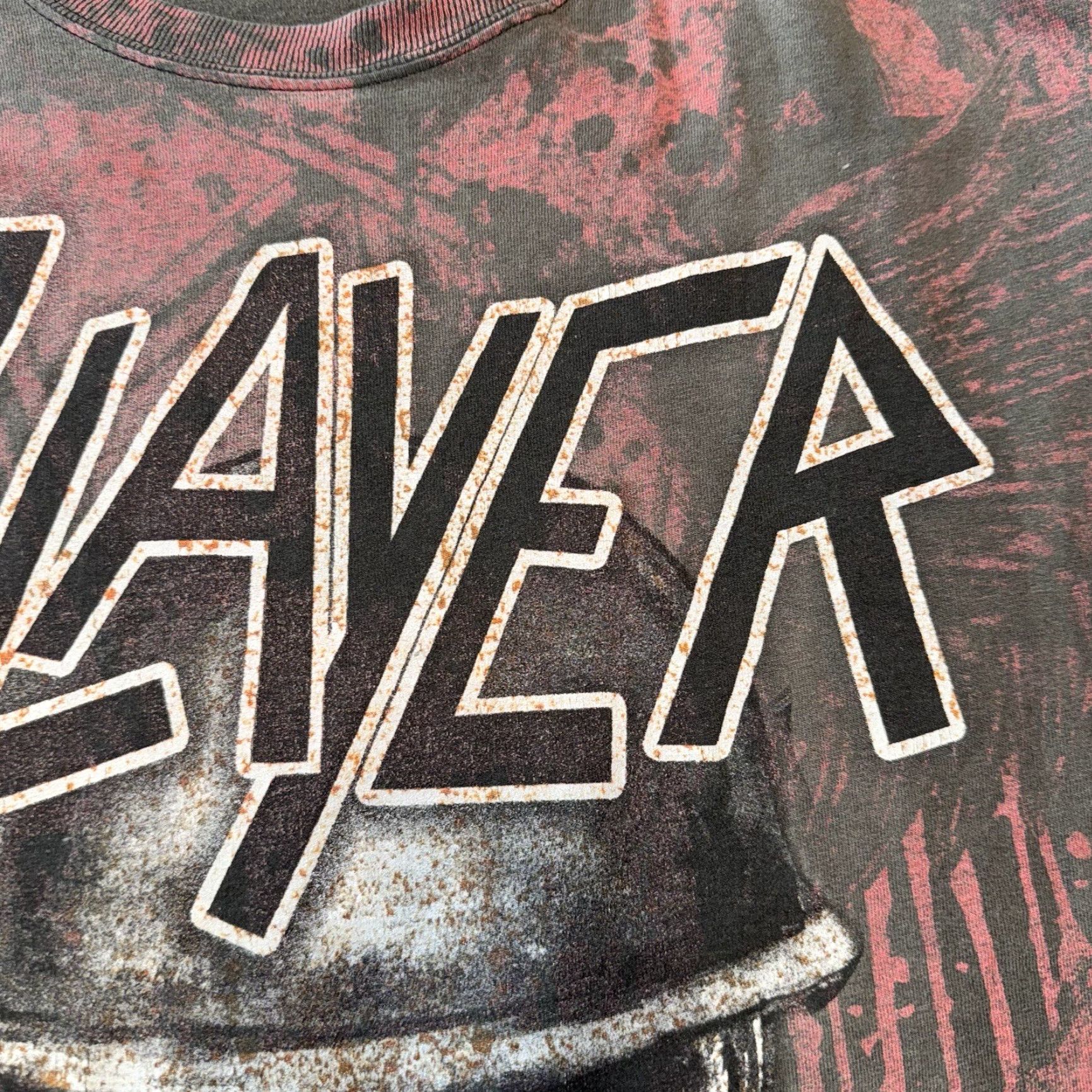 Doublet VINTAGE Slayer T Shirt Size Medium Double Sided Blood Bath Skull Helmet Black Red VTG Size US M / EU 48-50 / 2 - 7 Thumbnail