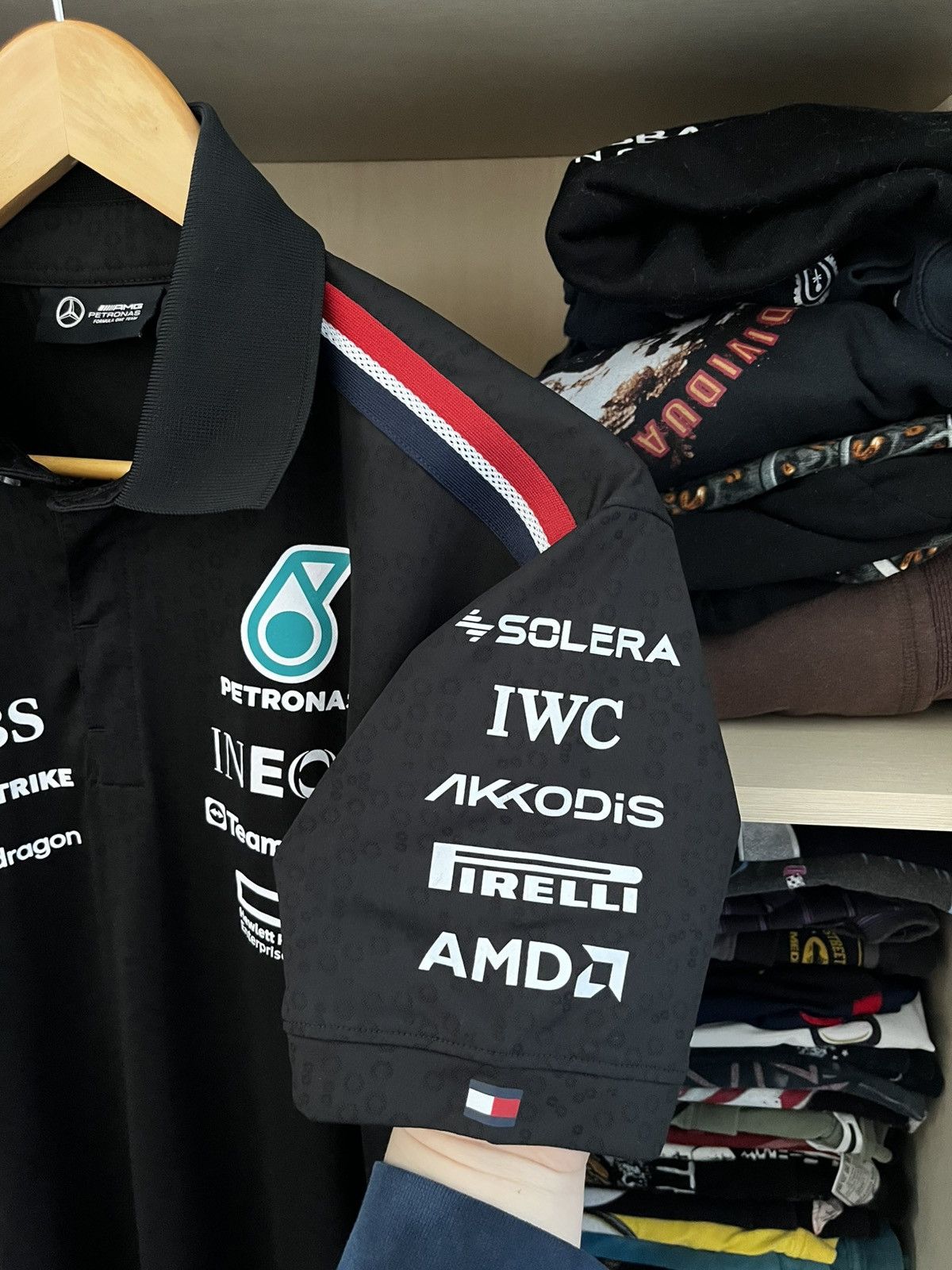 Mercedes-Benz F1 Mercedes Benz Petronas AMG Tommy Hilfiger Polo Tee Size US L / EU 52-54 / 3 - 5 Thumbnail