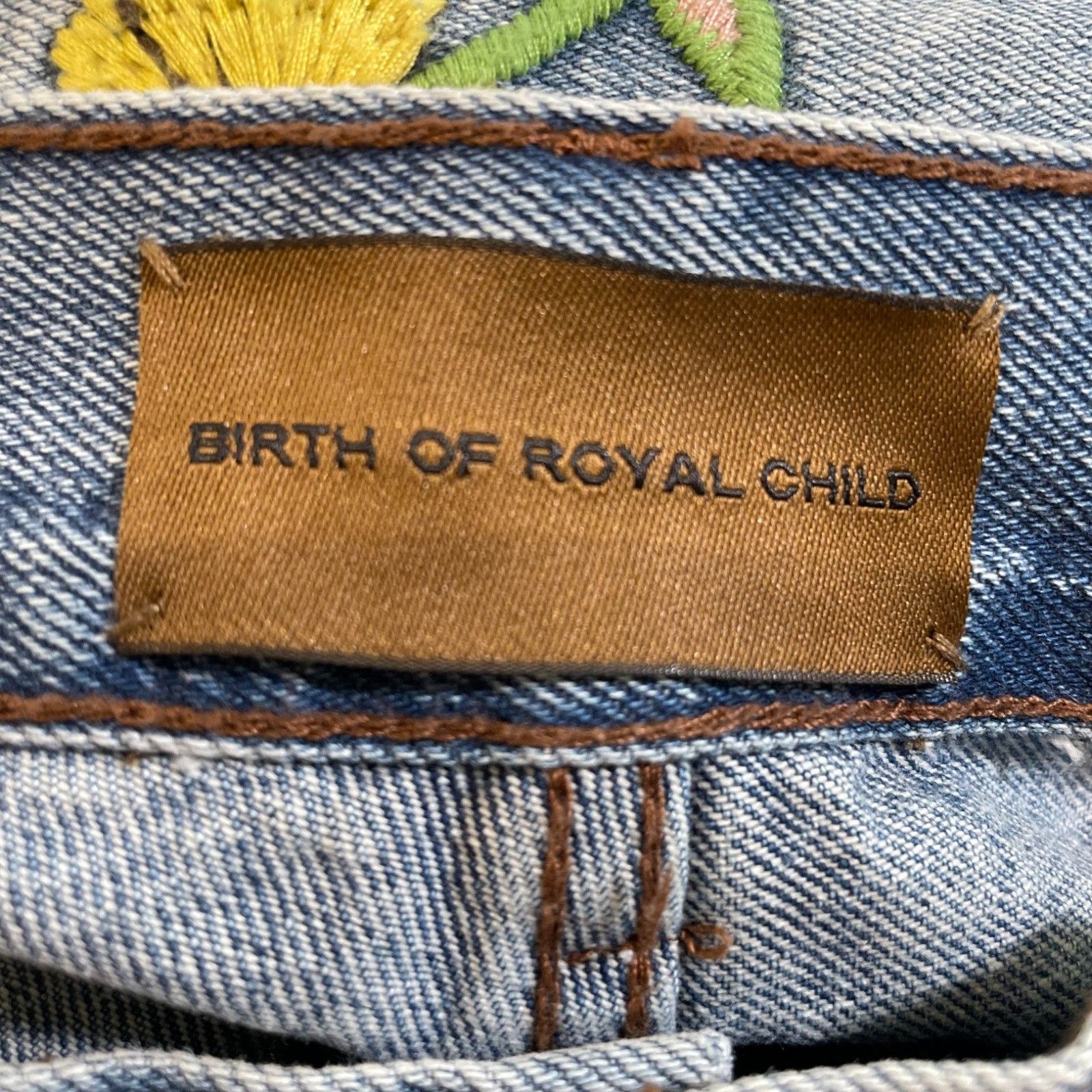 Other Birth Of A Royal Child 'Majestic Floral' Distressed Jeans Size US 36 / EU 52 - 3 Thumbnail