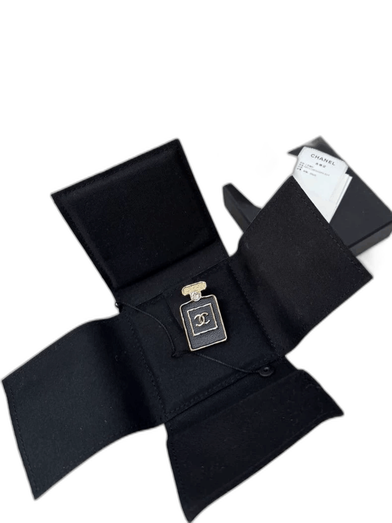 Chanel Chanel Perfume Bottle Leather Brooch Pin Size ONE SIZE - 1 Thumbnail
