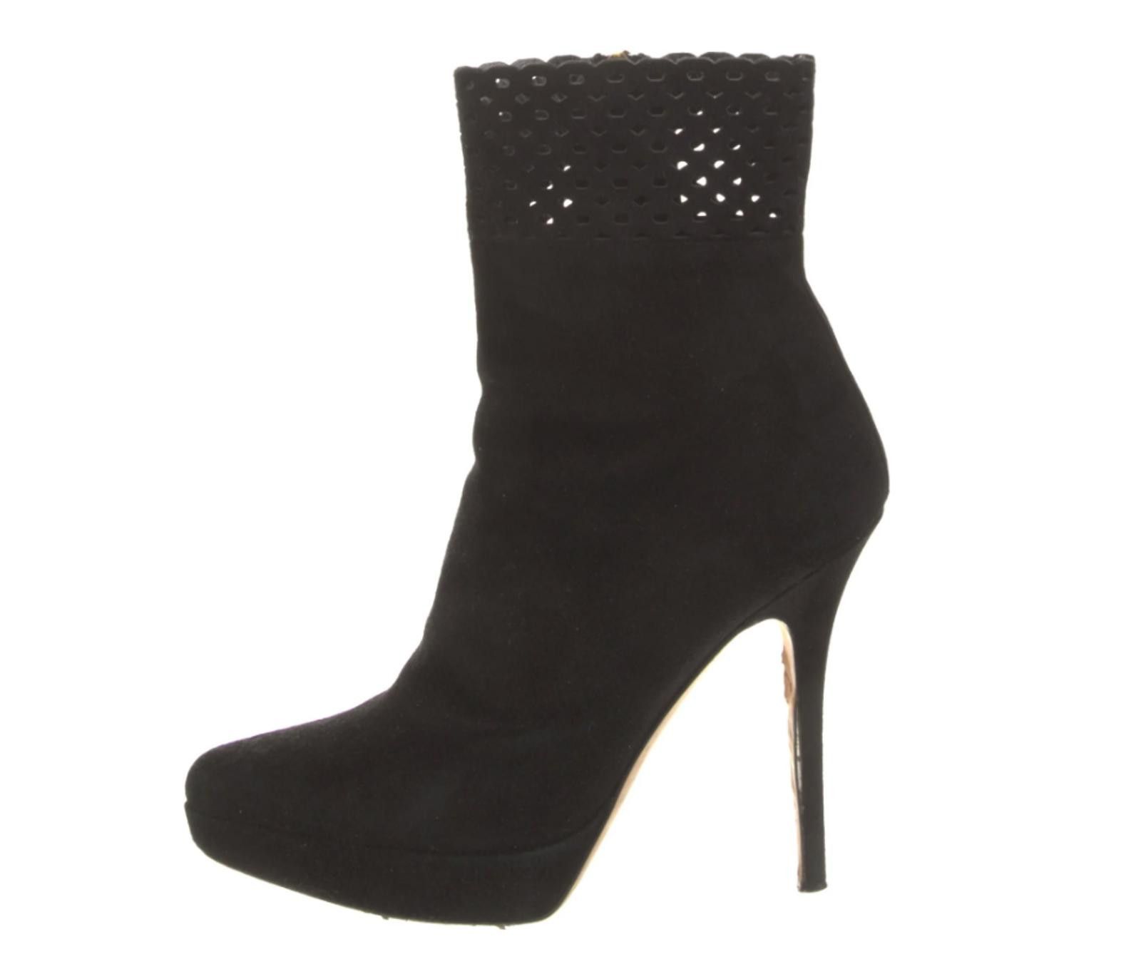 Other Yves Saint Laurent Rive Black Gauche Boots, Sz US6.5 EU37 Size US 6.5 / IT 36.5 - 1 Thumbnail