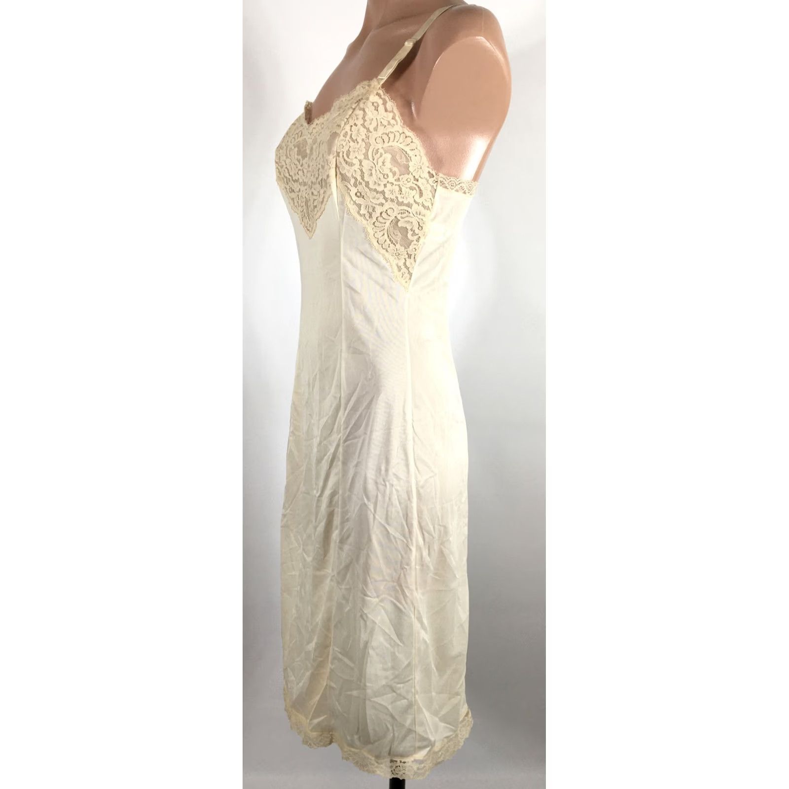 Vintage VINTAGE WONDER MAID Slip Dress Shirt Lace Ivory 1960s S Womens Size S / US 4 / IT 40 - 4 Thumbnail