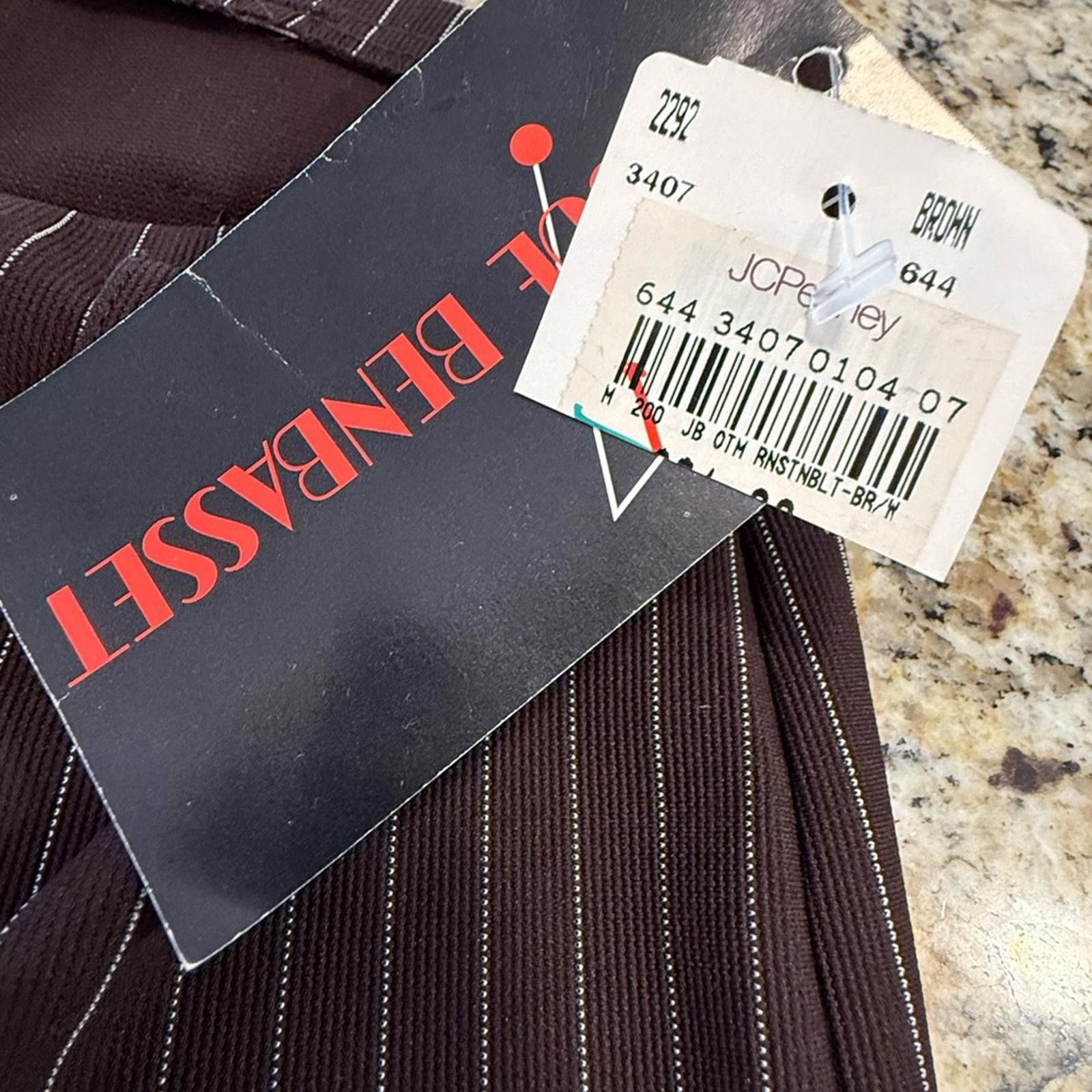 Other Joe Benbasset brown white pin striped pull on pants SZ M Size 32" / US 10 / IT 46 - 6 Thumbnail