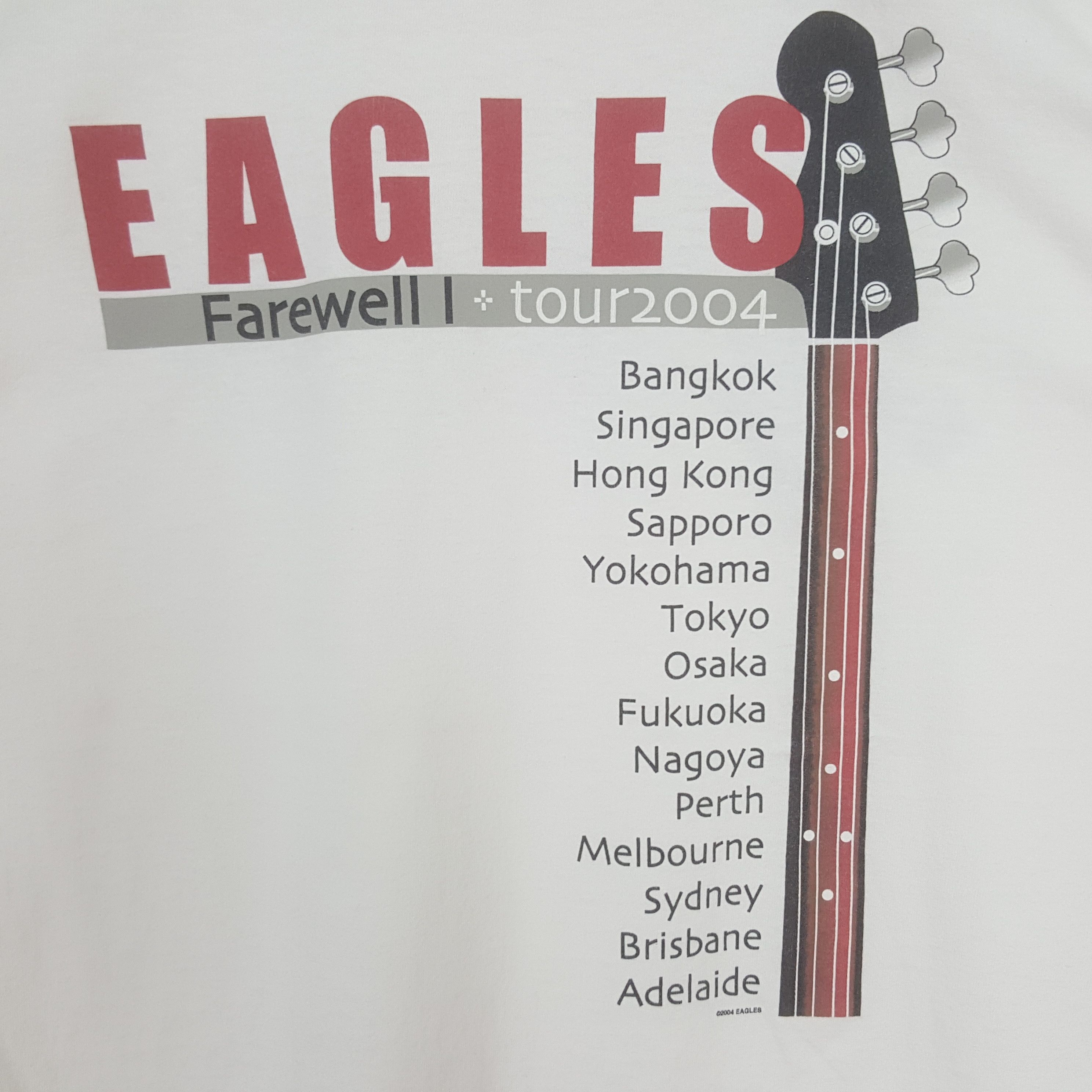 Band Tees Vintage Eagles American Rock Band Tour Tshirt C319N18 Size US M / EU 48-50 / 2 - 4 Thumbnail