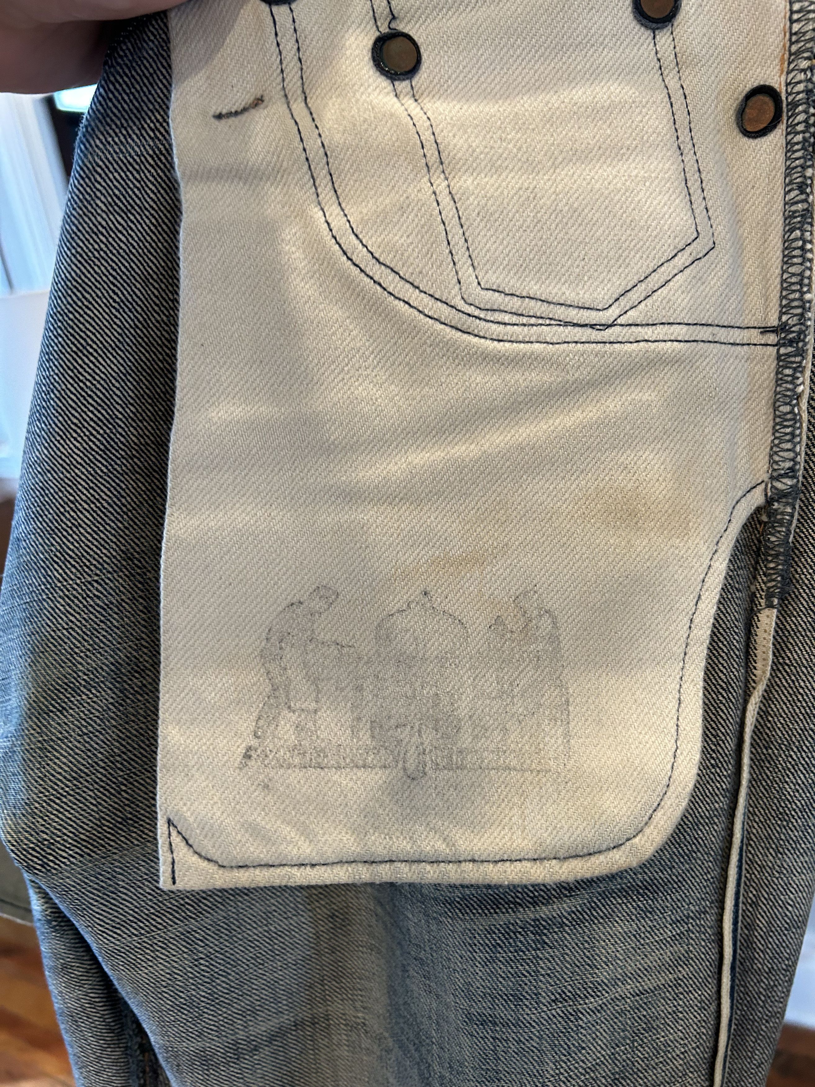 Big John Big John R009 (000) RARE JEANS SLIM Size US 34 / EU 50 - 17 Thumbnail
