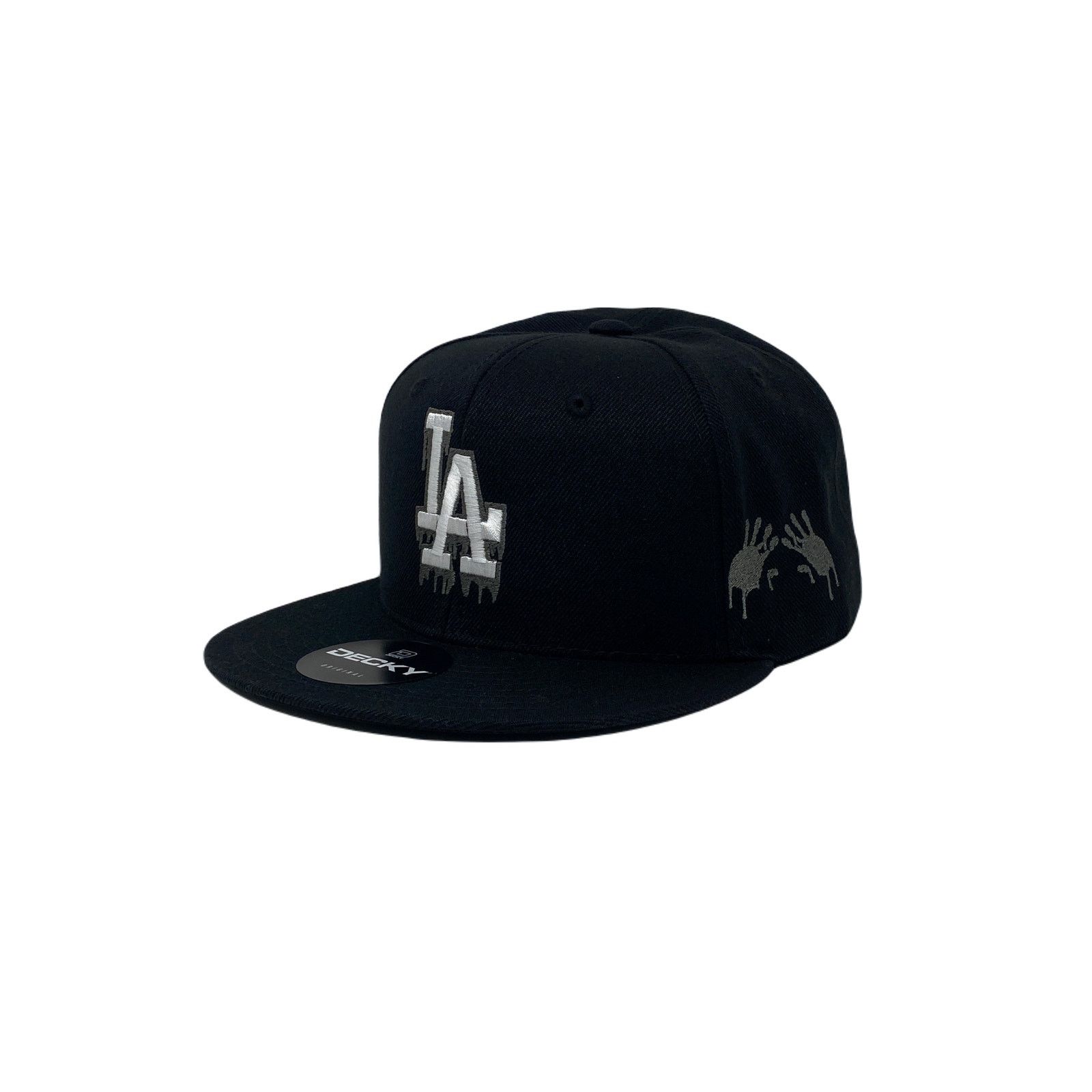 Other Los Angeles LA Drip (Grey) Bloody Hands Snapback Hat Size ONE SIZE - 2 Thumbnail