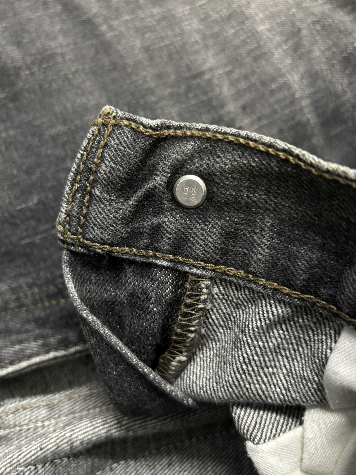 Levi's Vintage Y2K Levis 533 Charcoal Black Faded Wash Jeans Size US 30 / EU 46 - 19 Thumbnail