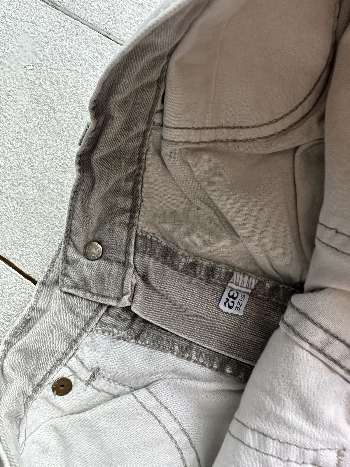 Giorgio Armani VNTG🚨90s Armani Jeans Denim Gray Baggy Mens Pants 30US Size US 32 / EU 48 - 13 Thumbnail