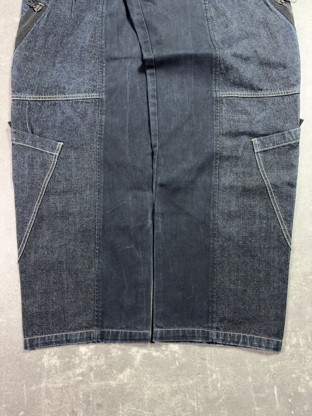 Marithe + Francois Girbaud 00s Marithe + Francois Girbaud Baggy Cargo Zipped Denim 33 Size US 33 - 5 Thumbnail