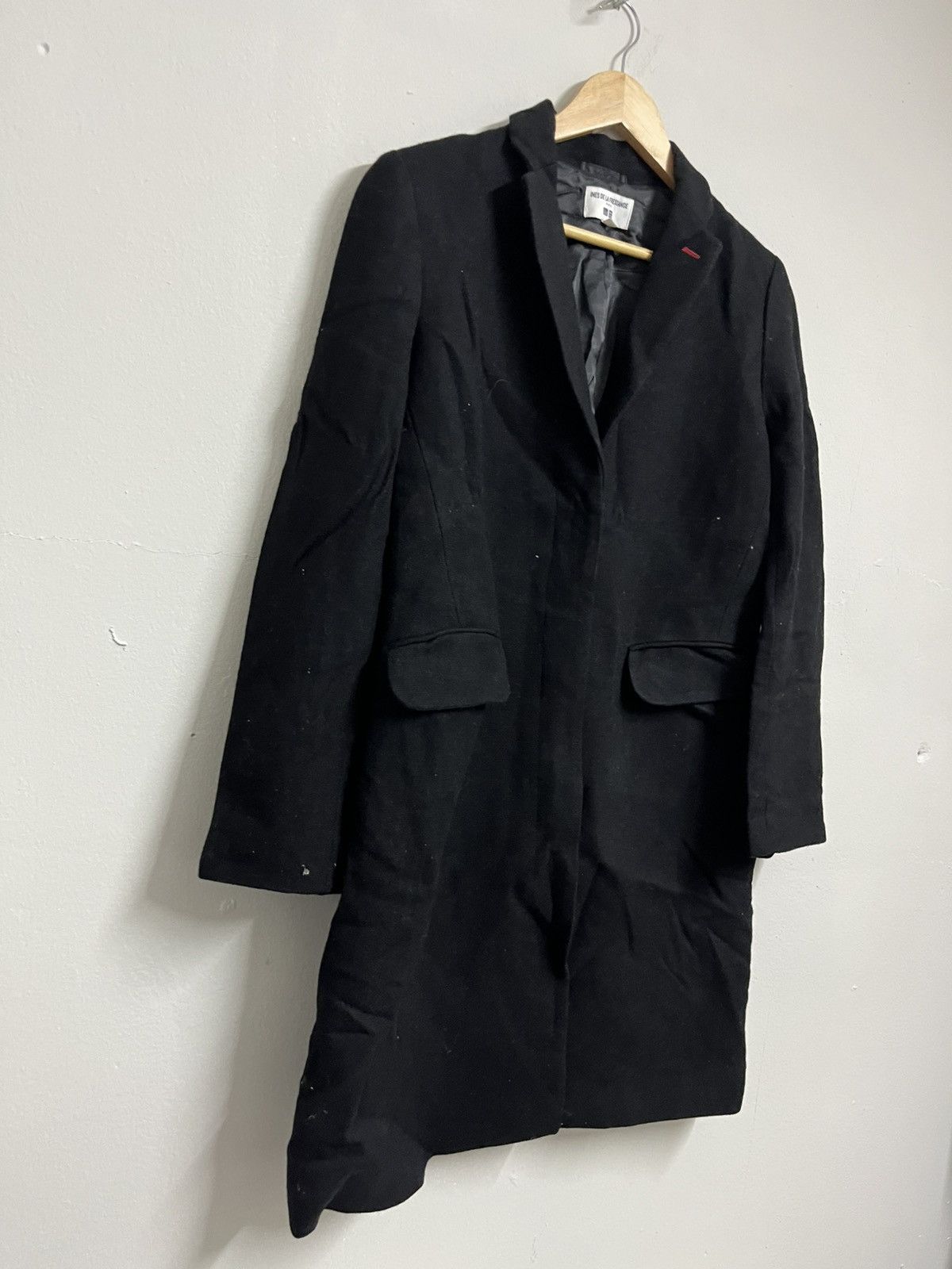 Marni 💥Uniqlo X Ines De La Fressance Wool Balck Long Jackets Size L / US 10 / IT 46 - 2 Thumbnail