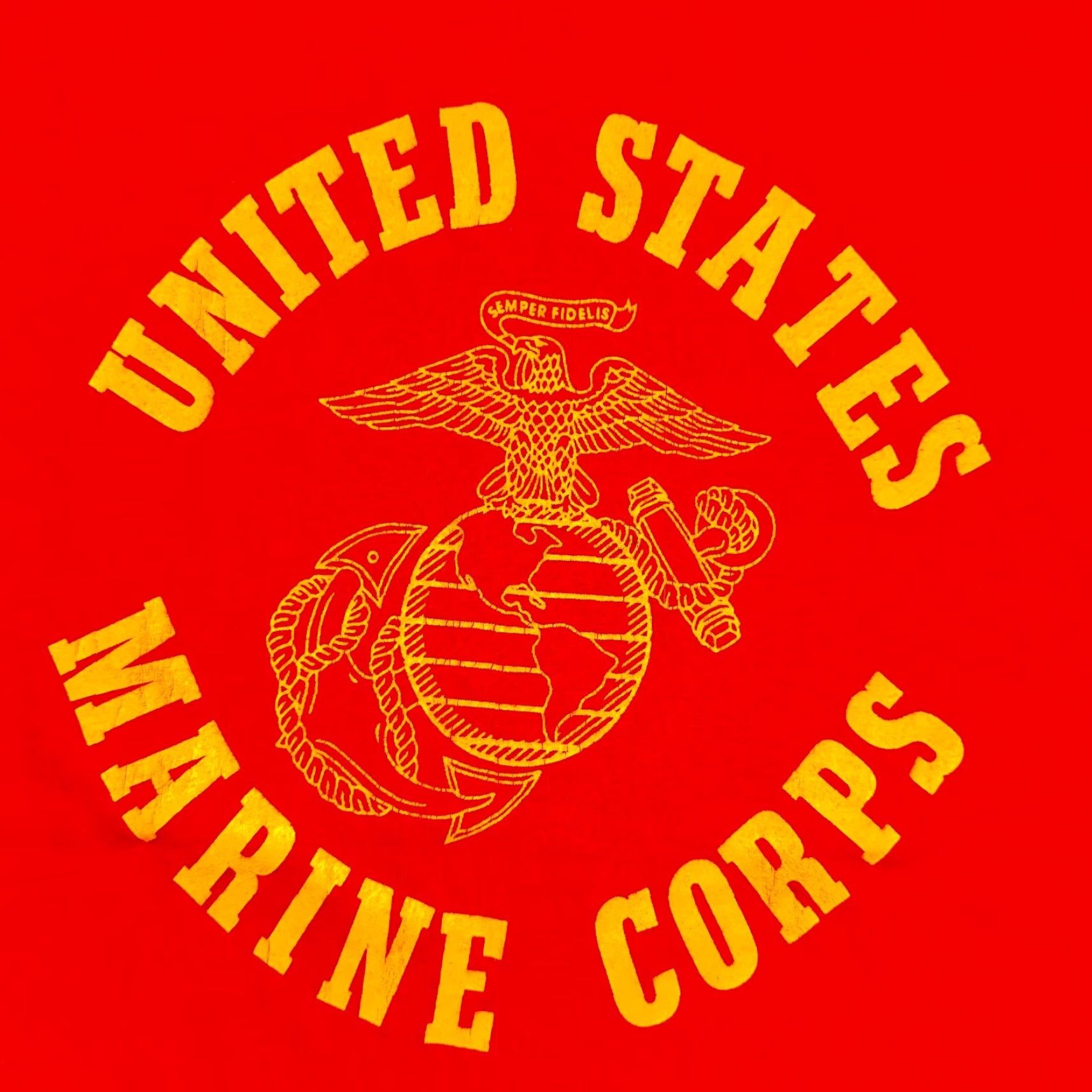 Vintage VINTAGE USMC 80s United States Marine Corps Shirt Medium Red Screen Stars Mens Size US M / EU 48-50 / 2 - 2 Thumbnail