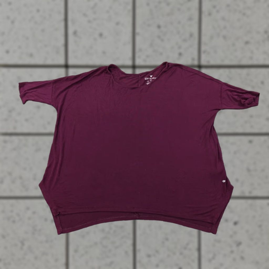 American Eagle Outfitters American Eagle Shirt Womens M Purple Casual Preppy Lightweight Flex Stretch Size M / US 6-8 / IT 42-44 - 1 Thumbnail