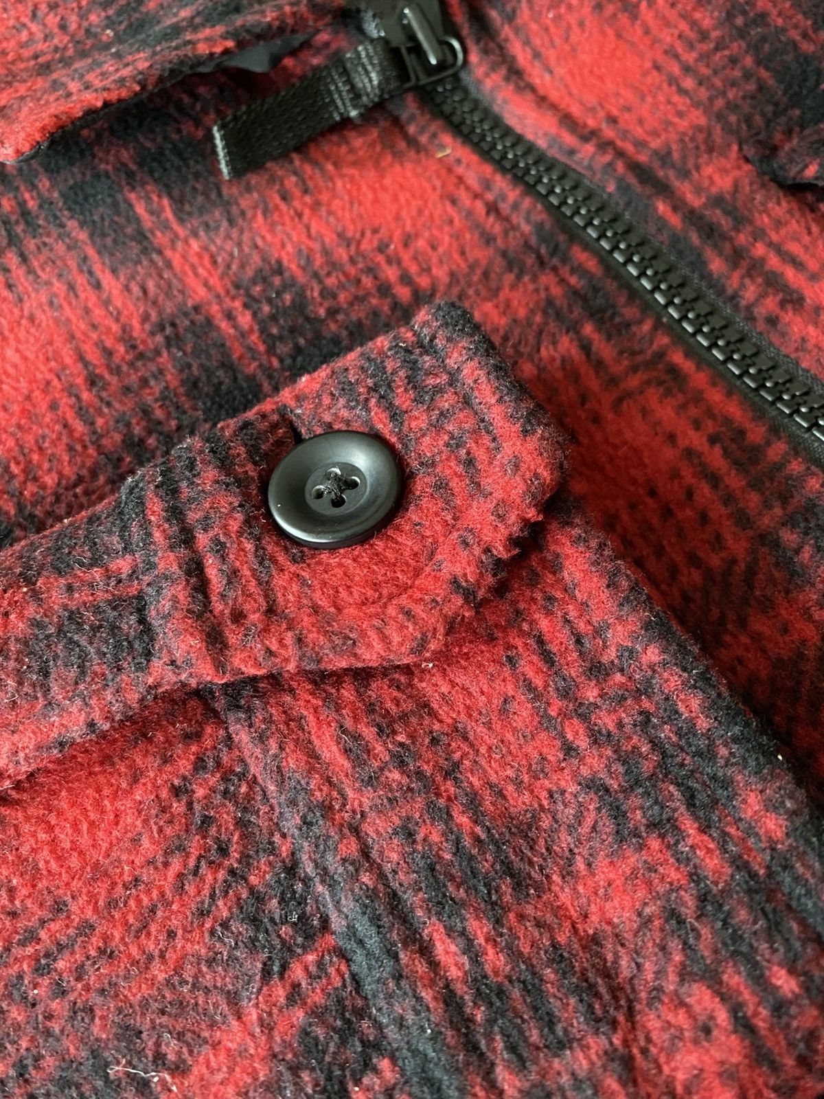 Flannel × Japanese Brand × Uniqlo Boa Fleece Zipper Up Flannel Winter Jacket Size US M / EU 48-50 / 2 - 8 Thumbnail