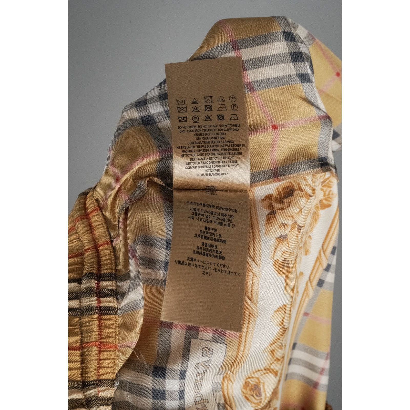 Burberry Burberry london check baroque womens silk pants Size 27" / US 4 / IT 40 - 12 Thumbnail