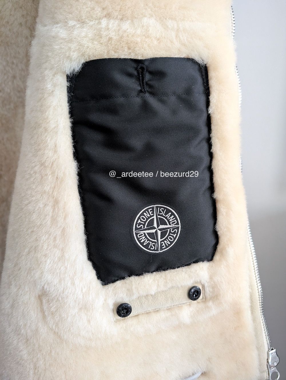 Stone Island $6K FULL SHEARLING SUEDE SHEEPSKIN LEATHER HOODED JACKET Size US L / EU 52-54 / 3 - 17 Thumbnail