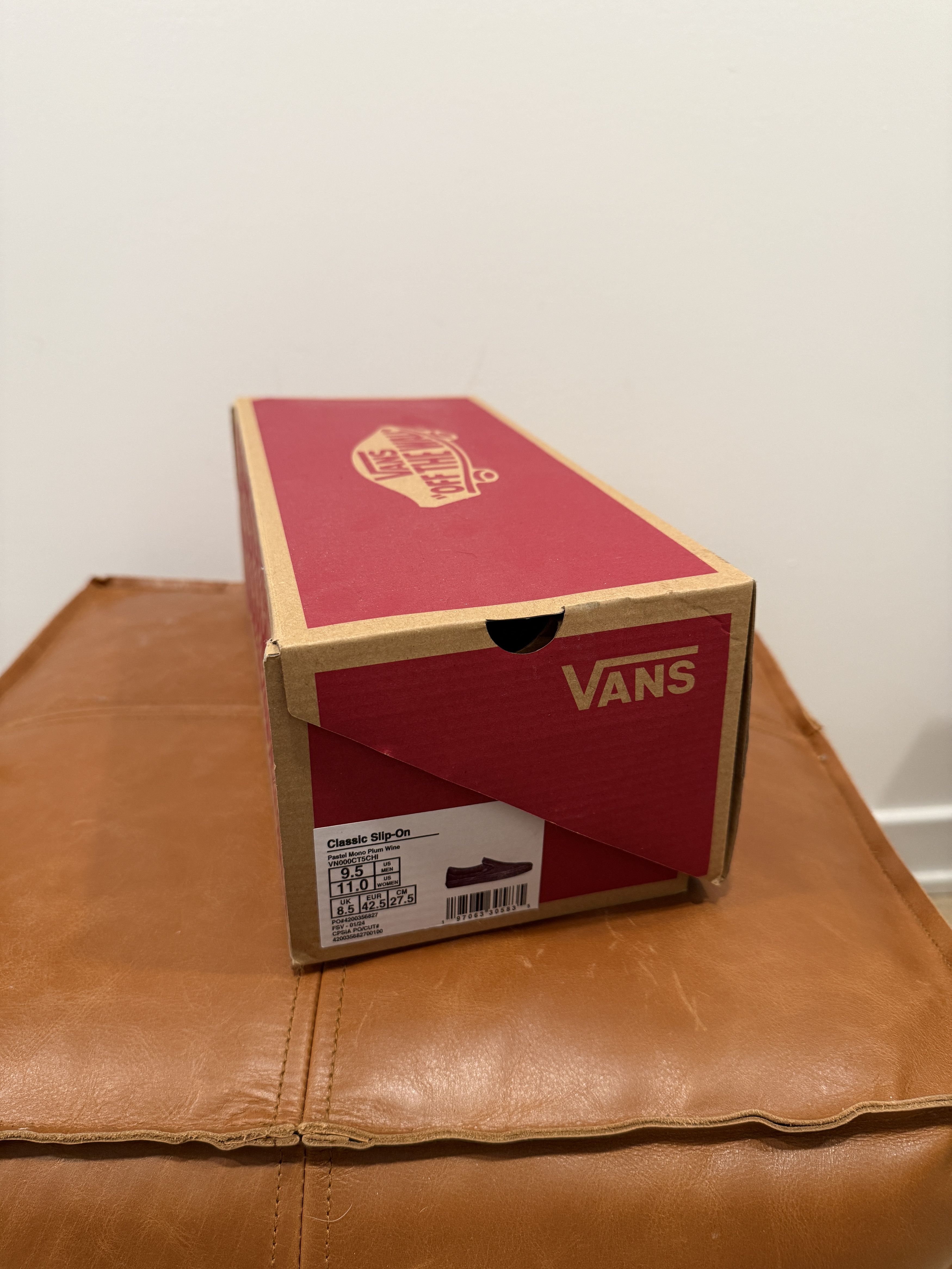 Vans NWT Vans Classic Slip-On (Plum Wine Mono) Size US 9.5 / EU 42-43 - 8 Thumbnail