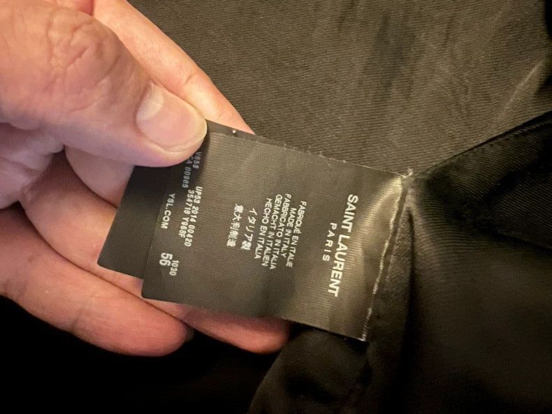Saint Laurent Paris Saint Laurent Paris Grey wool spliced jacket-2506 Size US M / EU 48-50 / 2 - 2 Thumbnail