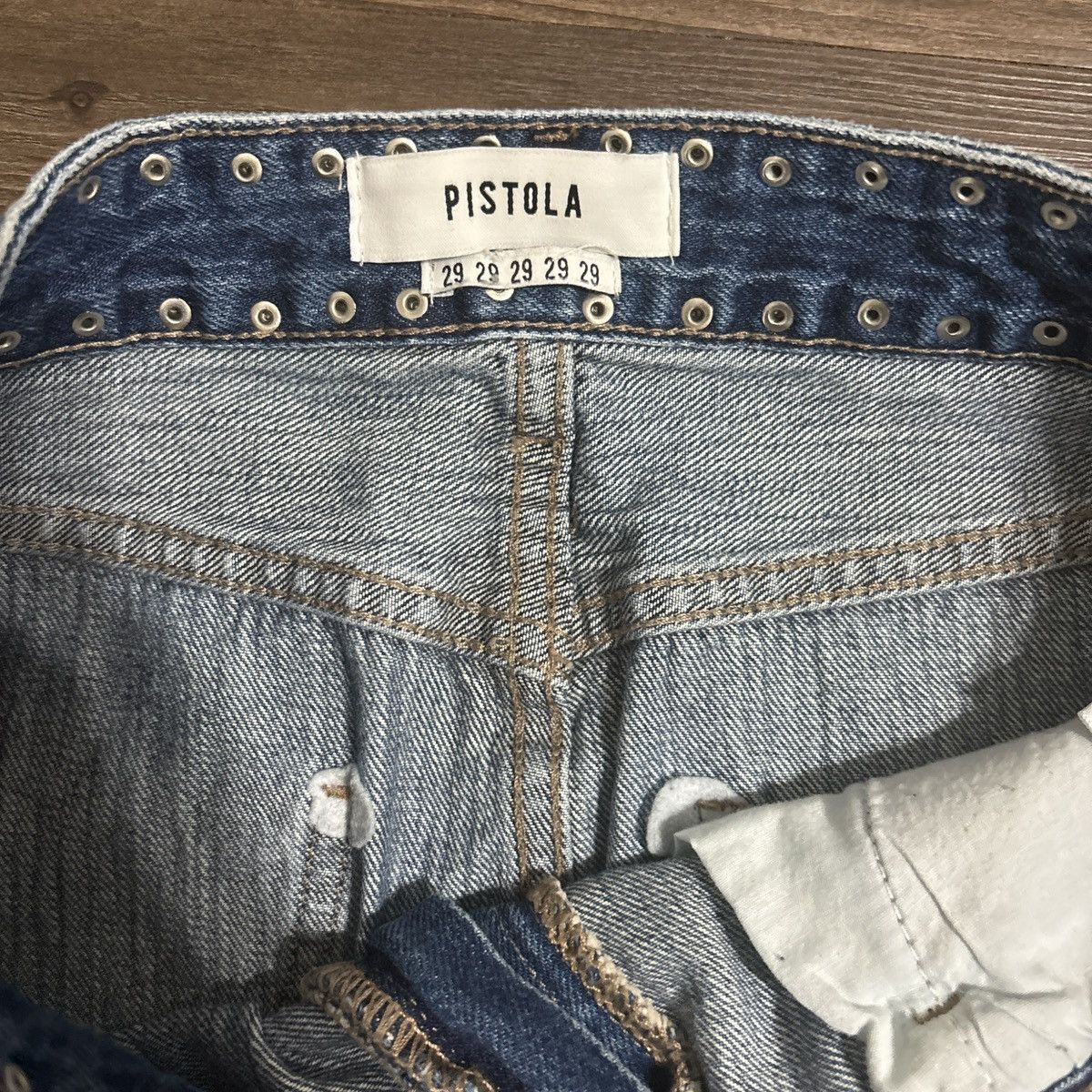 Pistola Pistola studded mini skirt Size 29" - 2 Thumbnail