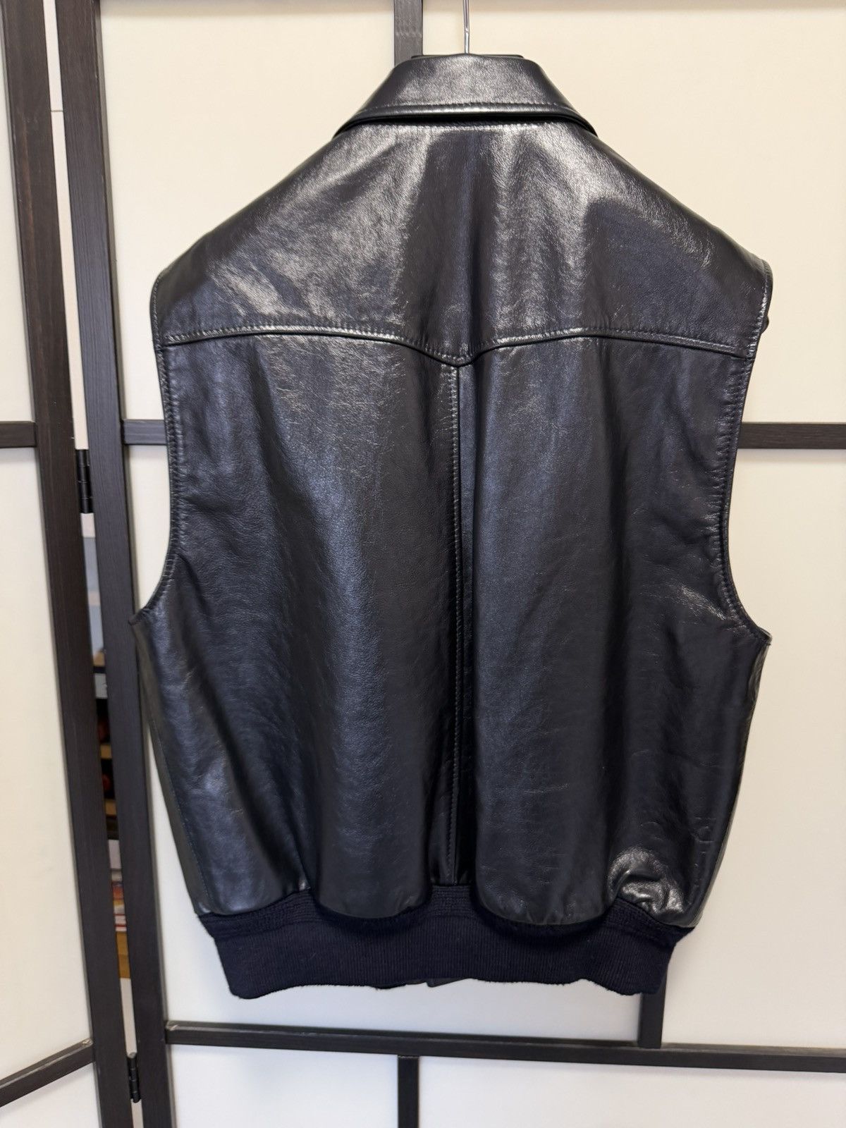 Celine × Hedi Slimane UNRELEASED - SS20 Calf Leather Vest Size US S / EU 44-46 / 1 - 8 Thumbnail