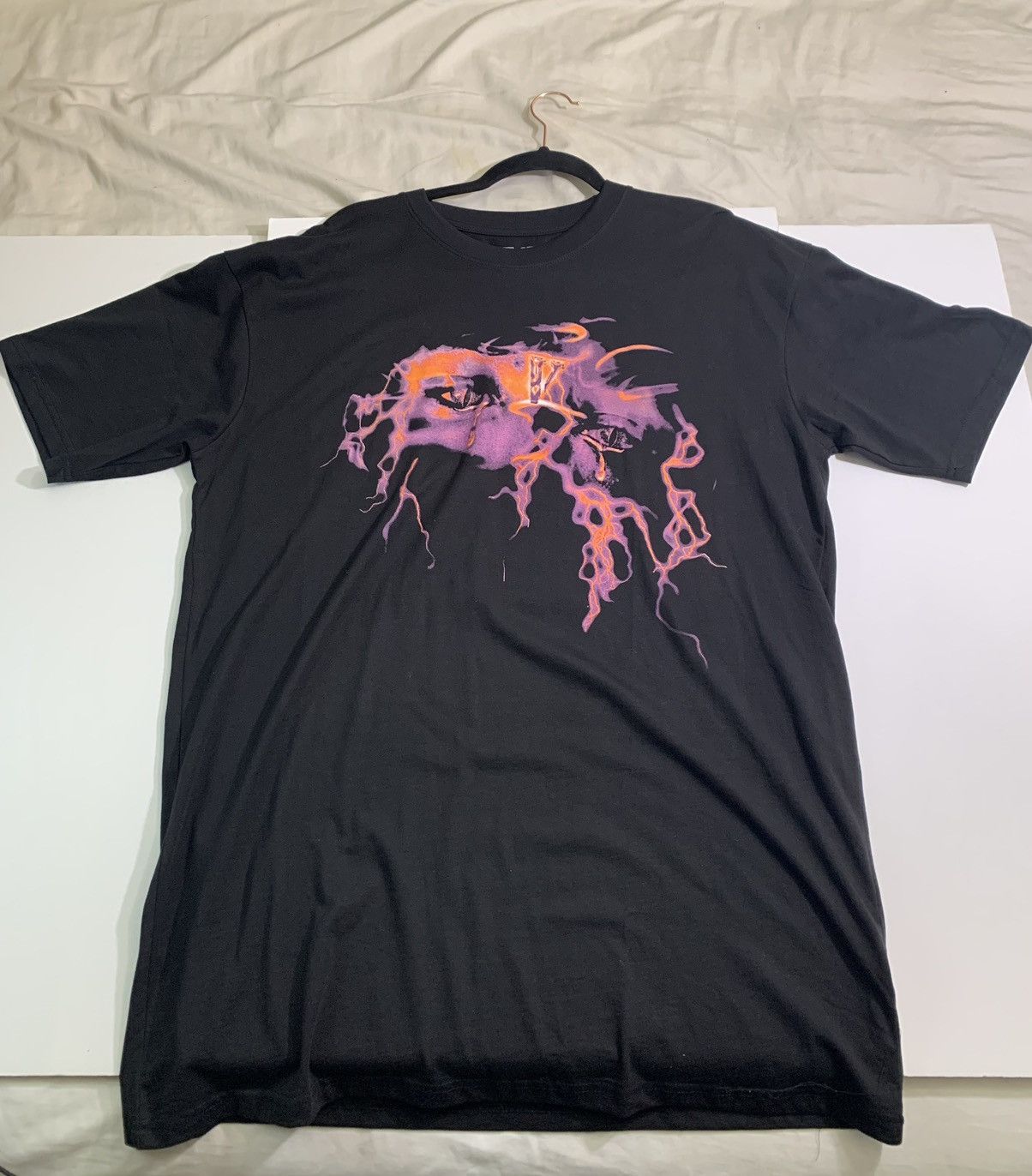 image of Vlone X Nba Youngboy Eyes Tee in Black, Men's (Size XL)