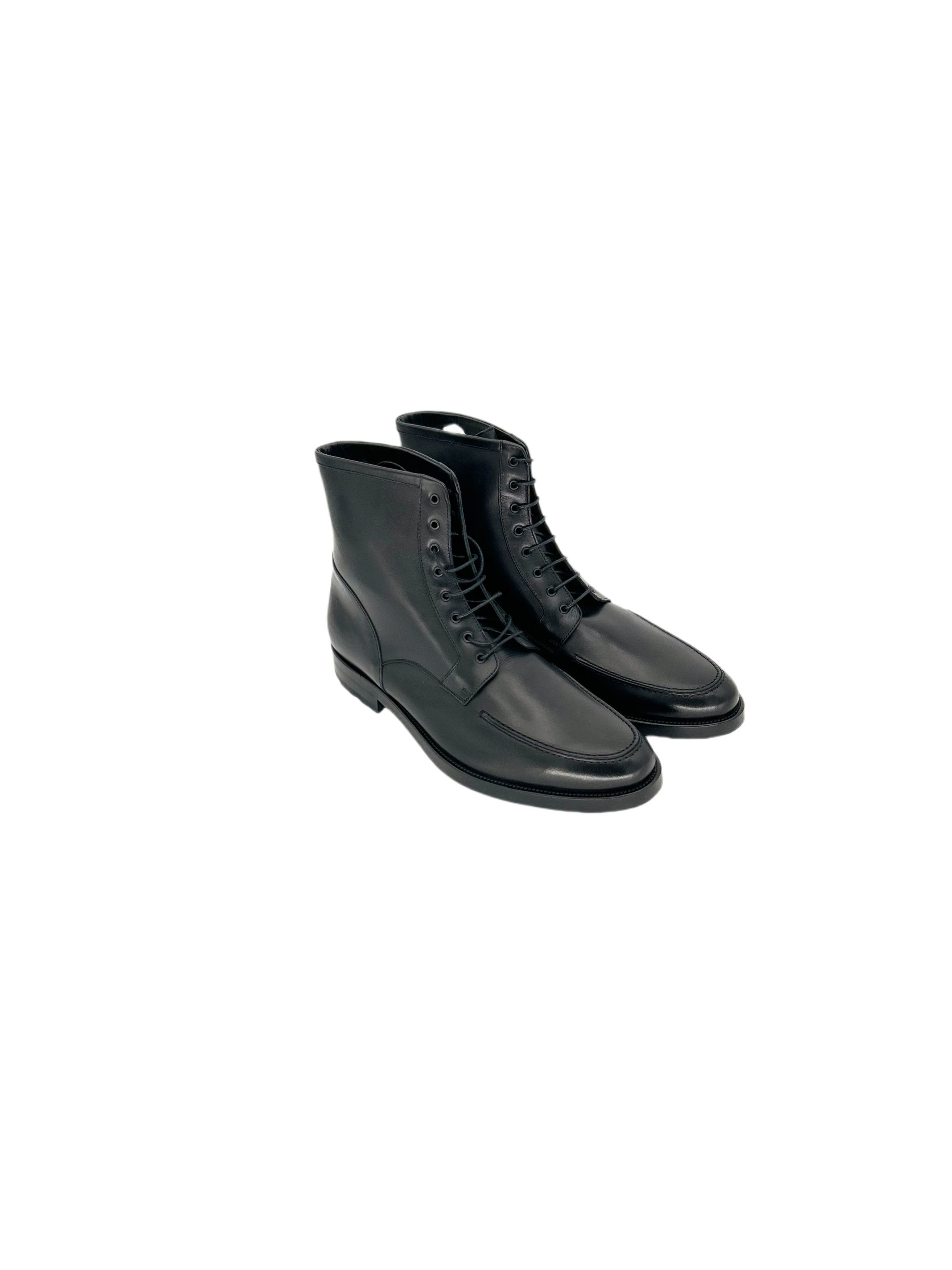 Mr. Hare Black Baldwin Leather Lace Derby Boots Shoes Size US 12 / EU 45 - 1 Thumbnail