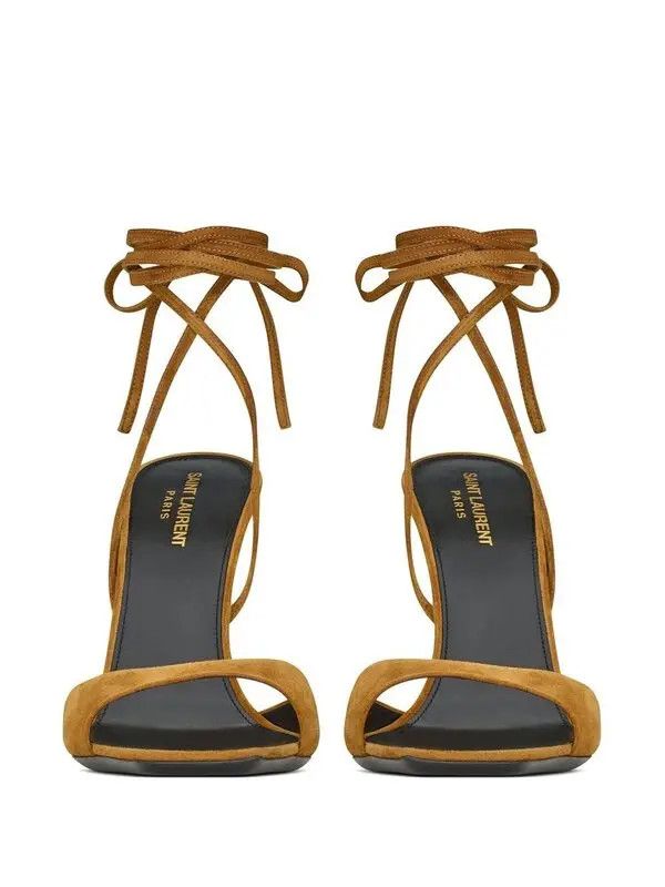 Saint Laurent Paris o1bcso1str1124 Paz Sandals in Brown Size US 6 / IT 36 - 3 Thumbnail