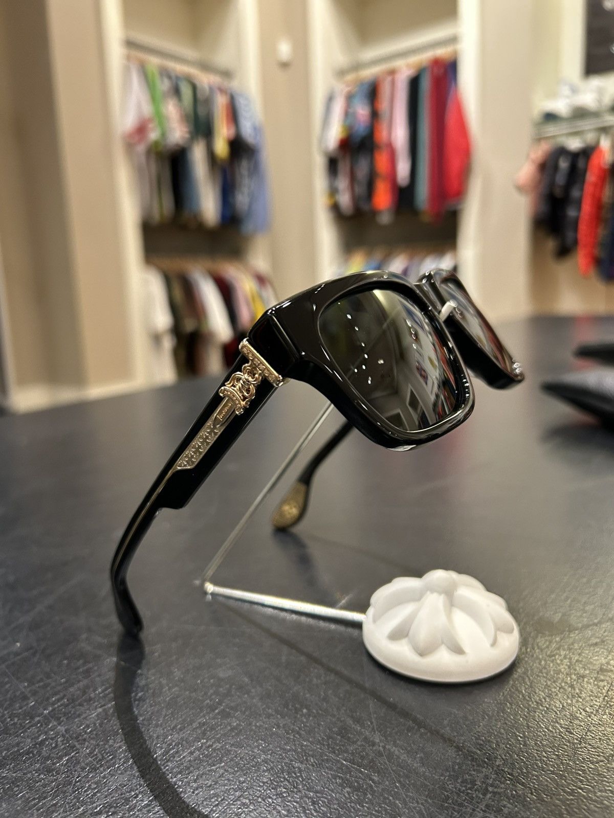 Chrome Hearts Chrome Hearts ‘Box Officer’ Sunglasses Size ONE SIZE - 5 Thumbnail